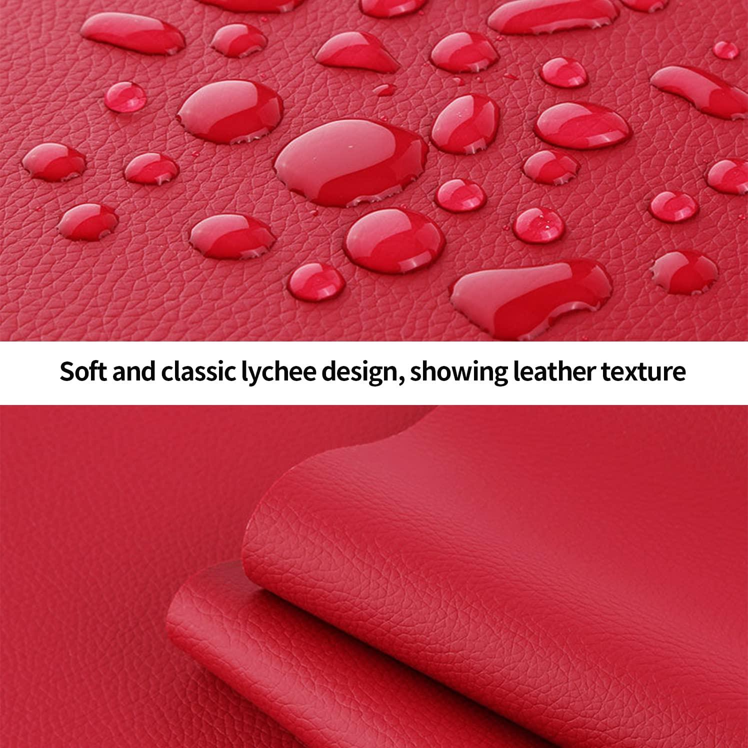 Cinta de Reparación de Cuero Aglzyoply 45x200 cm Roja