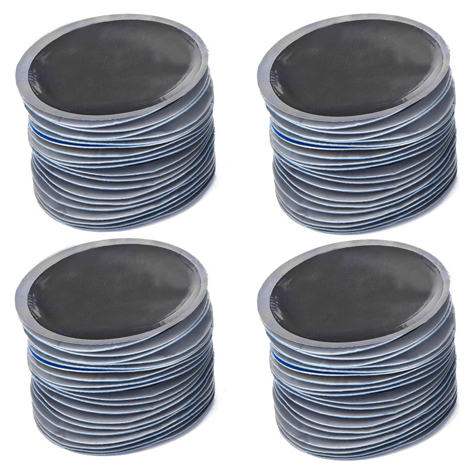 80 Parches Redondos de Goma Klanata para Neumáticos 5.7 cm