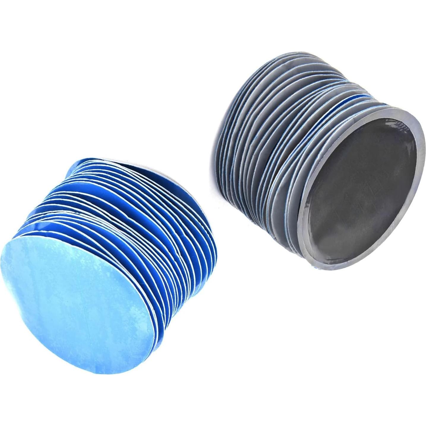 80 Parches Redondos de Goma Klanata para Neumáticos 5.7 cm