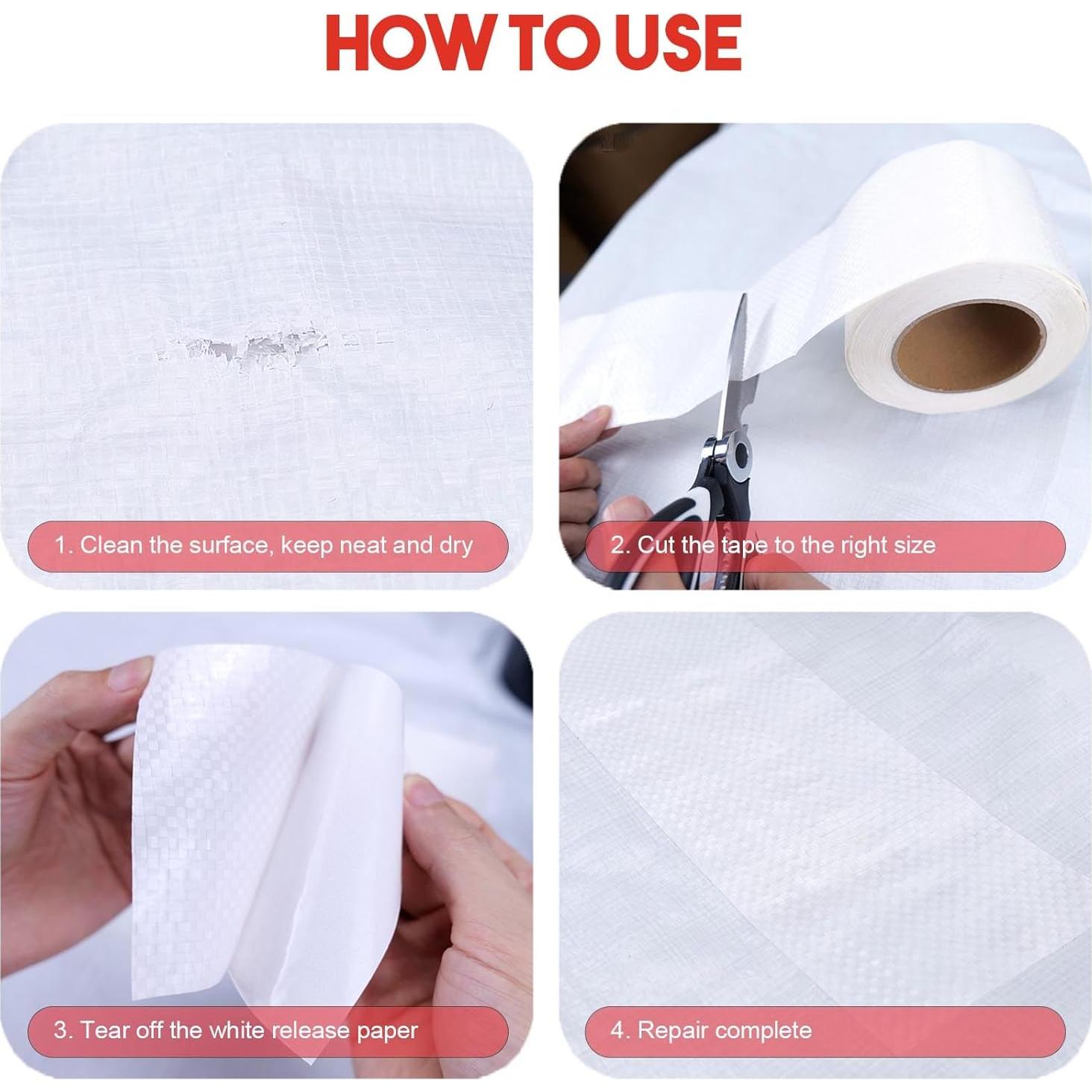 Cinta de Reparación Blanca 10 cm x 9.75 m Autrends Impermeable