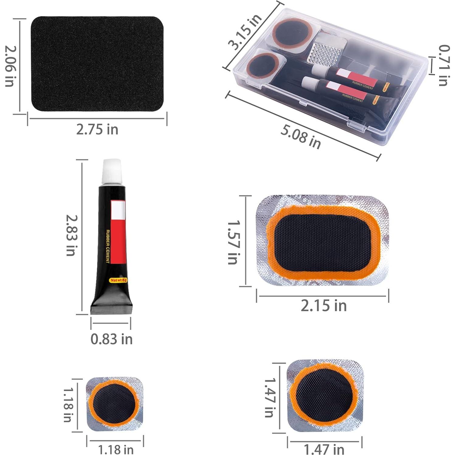 Kit de Reparación de Neumáticos KOAREL 24 Piezas para Bicicleta