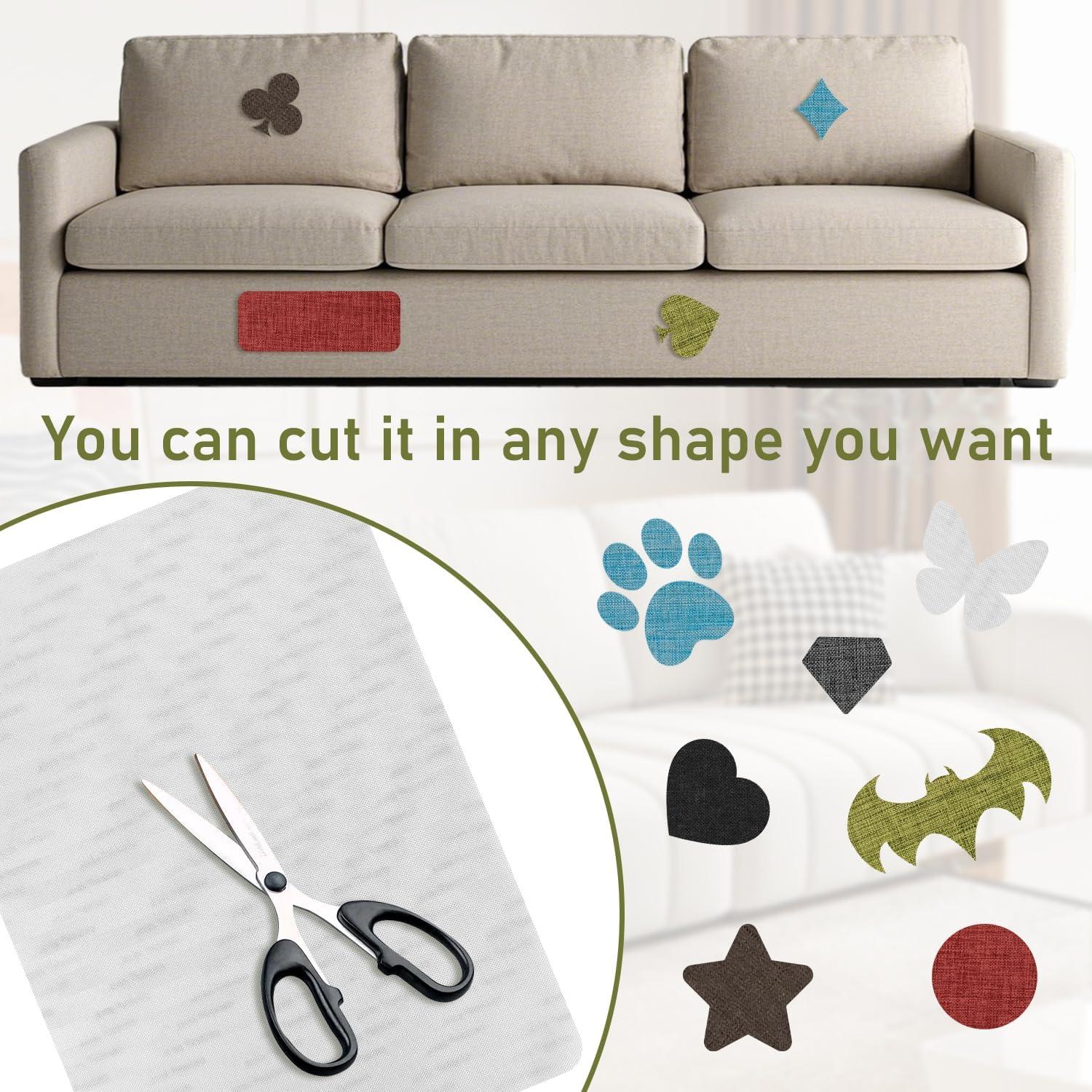 Parches de Tela de Lino Autoadhesivos CLINTT 20x28 cm 2 Pcs