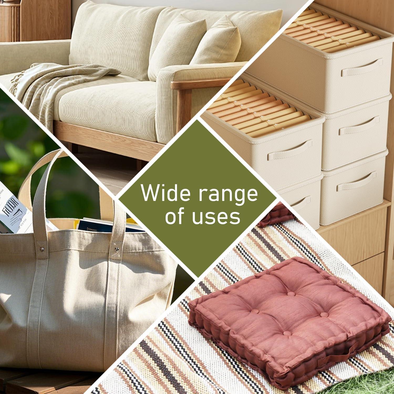 Parches de Tela de Lino Autoadhesivos CLINTT 20x28 cm 2 Pcs