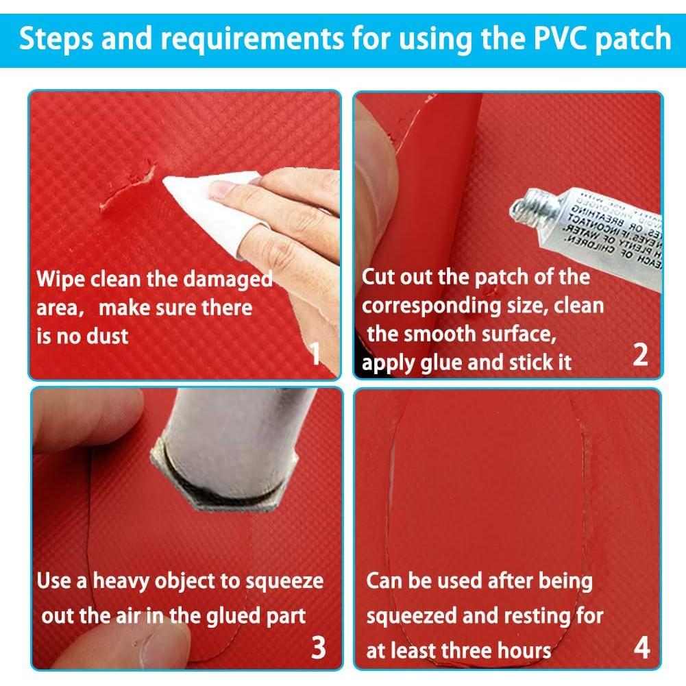 Parche de Reparación CLIO para Bote Inflable PVC 3 Piezas