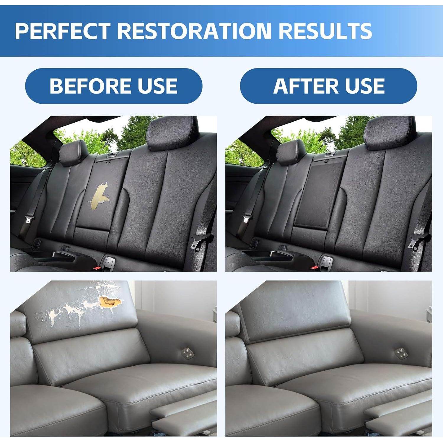 Parche de Reparación de Cuero Autoadhesivo Kangshoon 8.89x200 cm Gris