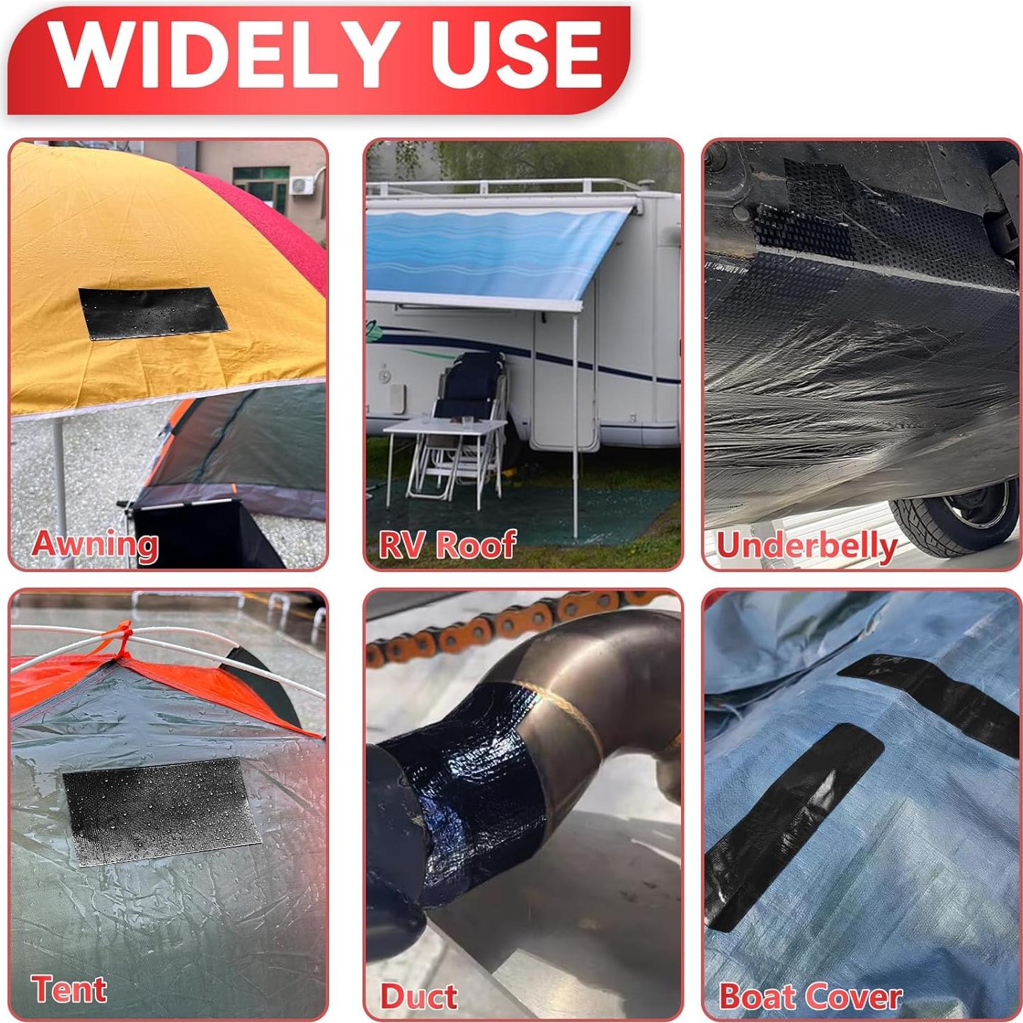 Cinta de Reparación Impermeable Birllaid 5x9m para Toldos y Lonas