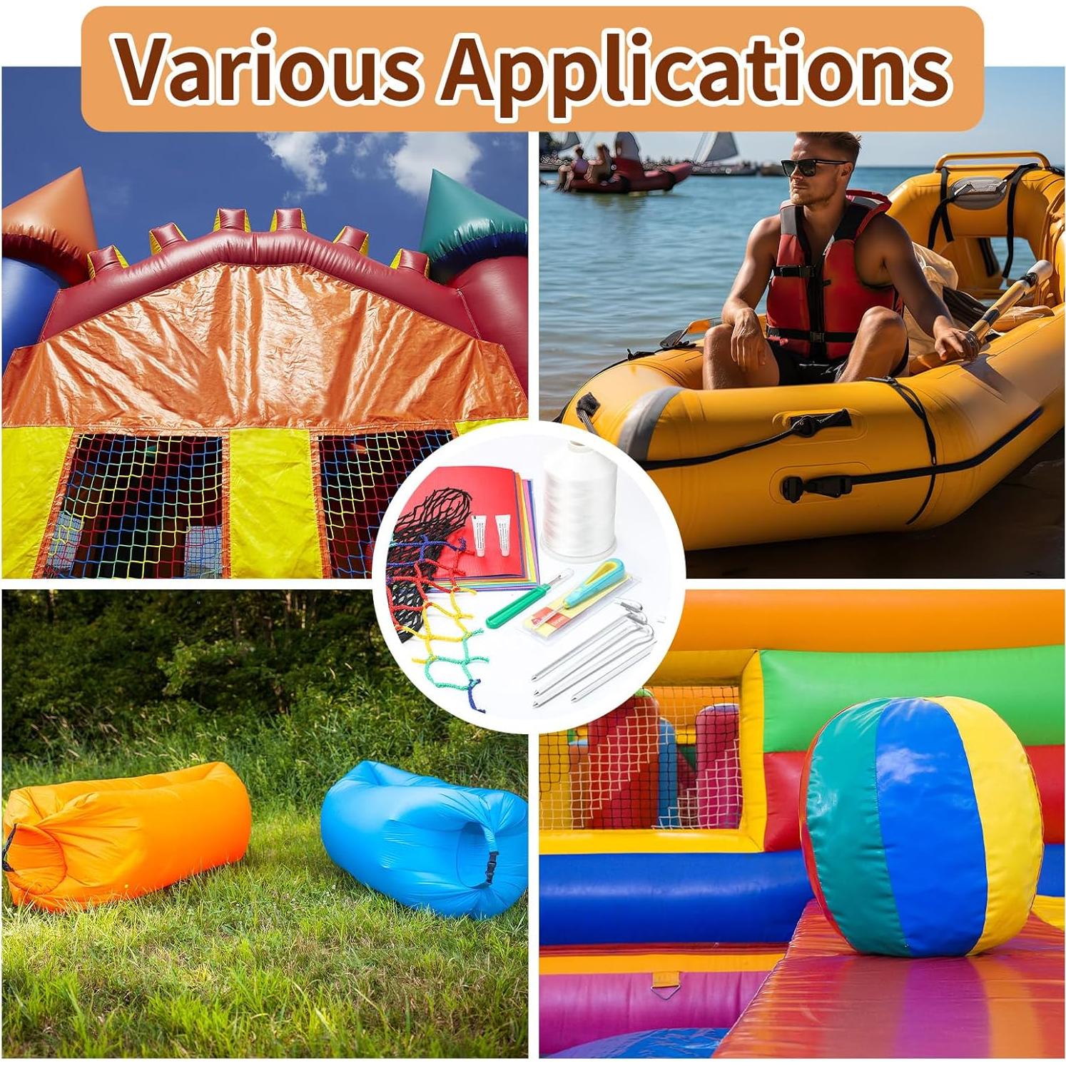 Kit de Parcheo de Vinilo Pangda 24 Piezas para Reparación