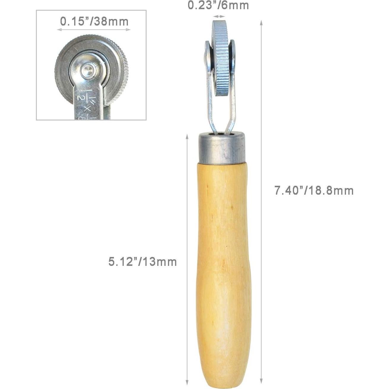 Rodillo de Parche para Neumáticos ITEQ 6mm Mango de Madera