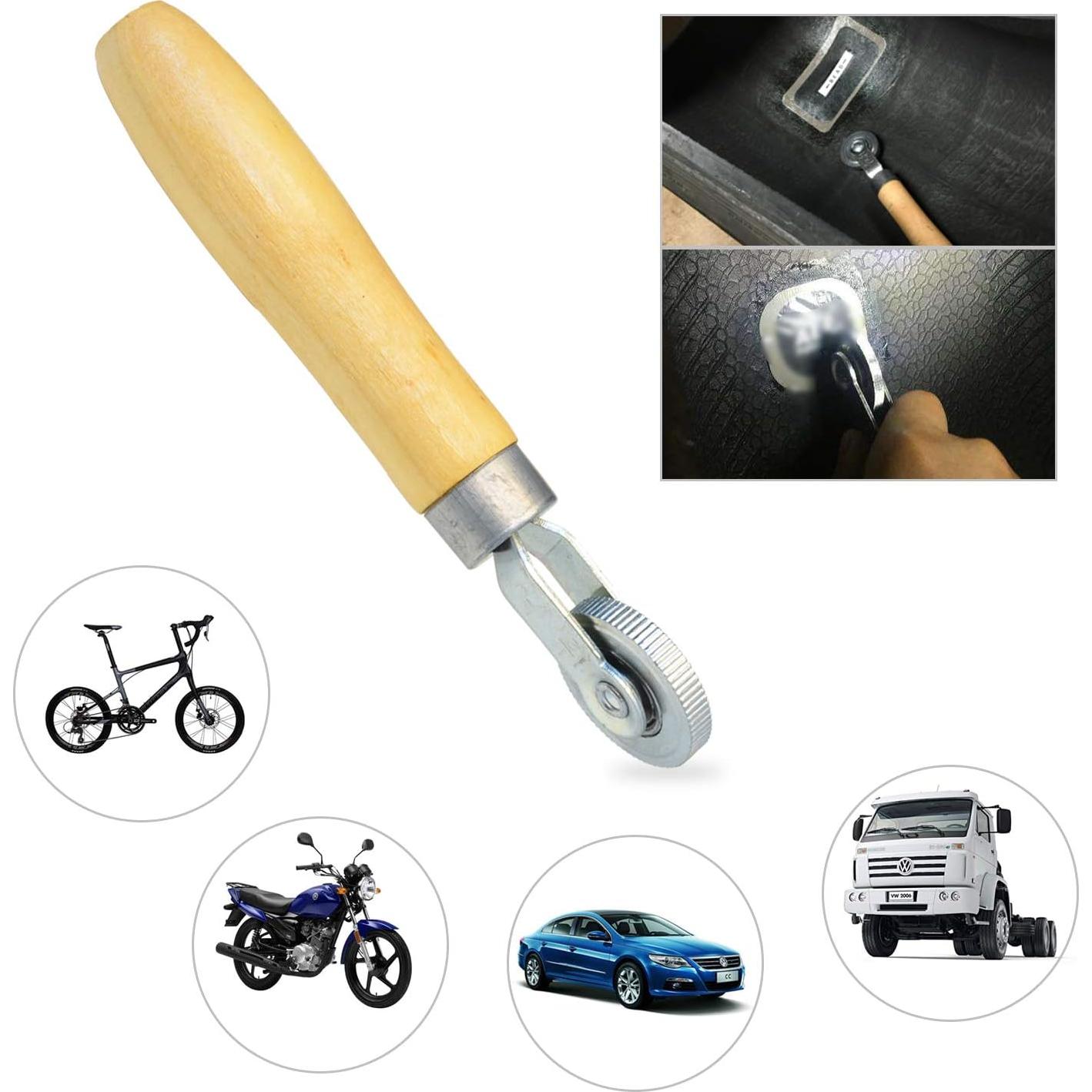 Rodillo de Parche para Neumáticos ITEQ 6mm Mango de Madera