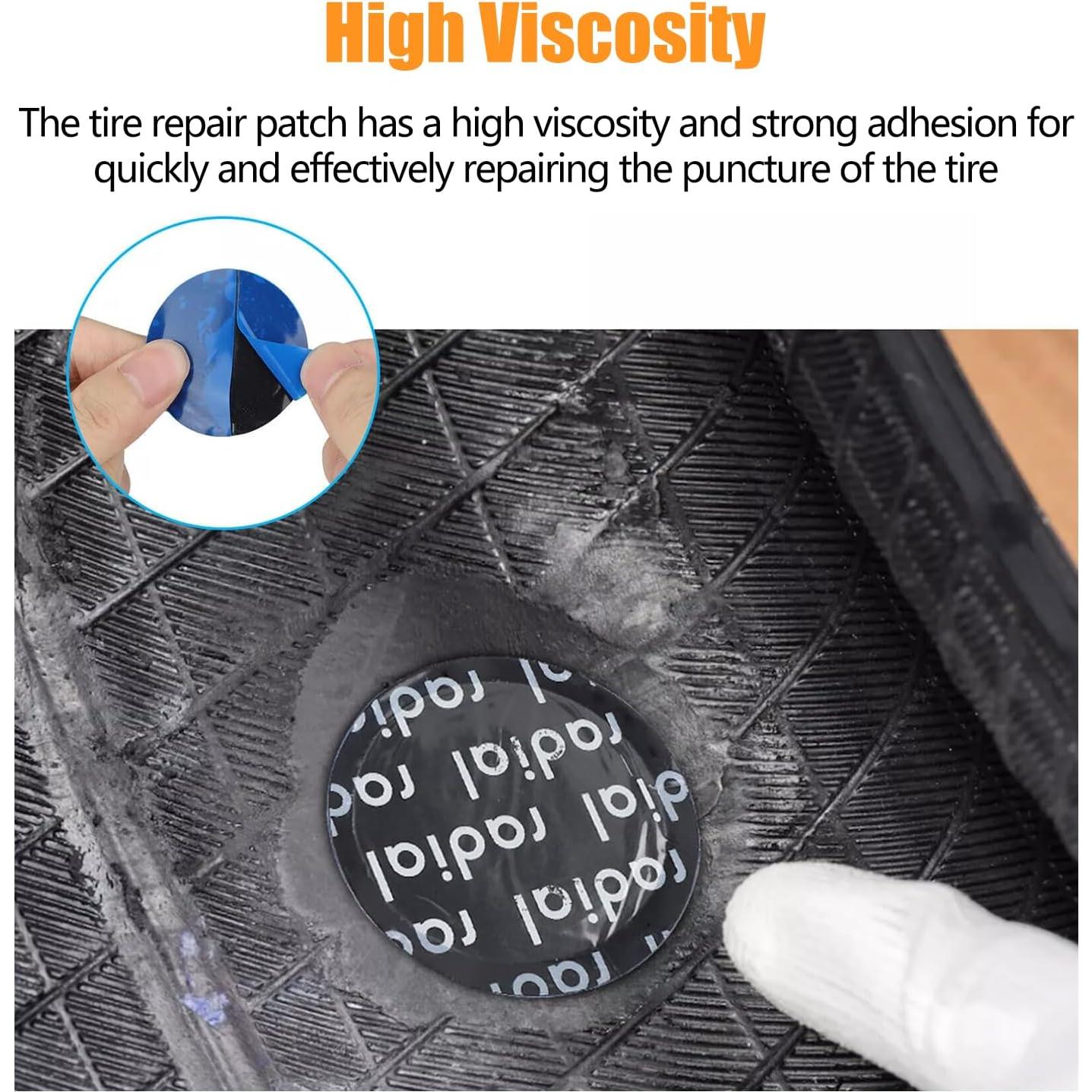 1000 Parches Redondos 44.5mm Hunting Horse para Neumáticos