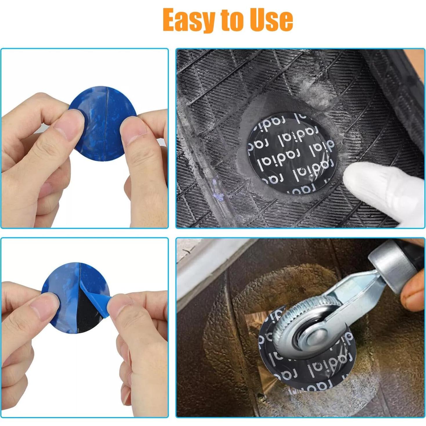 1000 Parches Redondos 44.5mm Hunting Horse para Neumáticos