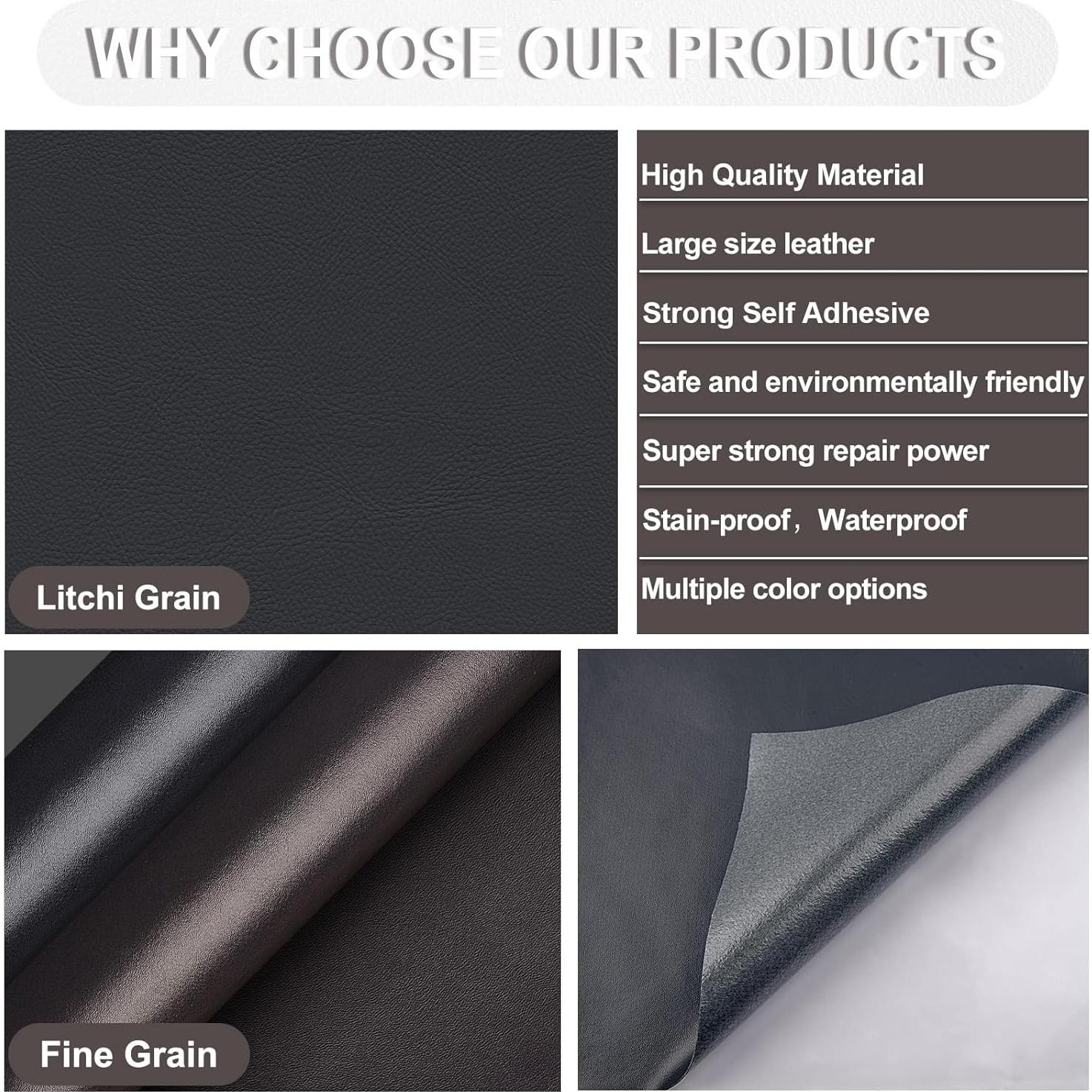 Cinta de Reparación de Cuero Autoadhesiva Soyuna 43x200 cm Blanco