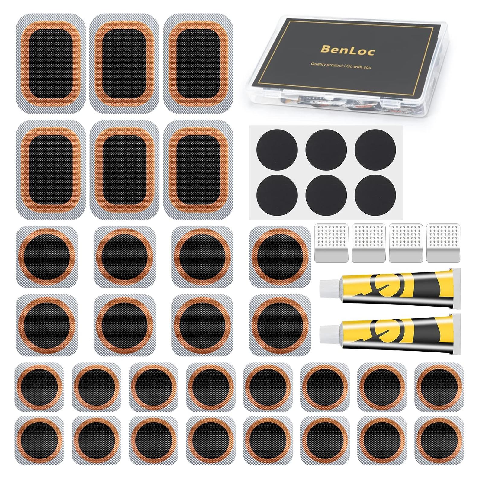 Kit de Reparación de Neumáticos de Bicicleta Dexnoca - 30 Parches