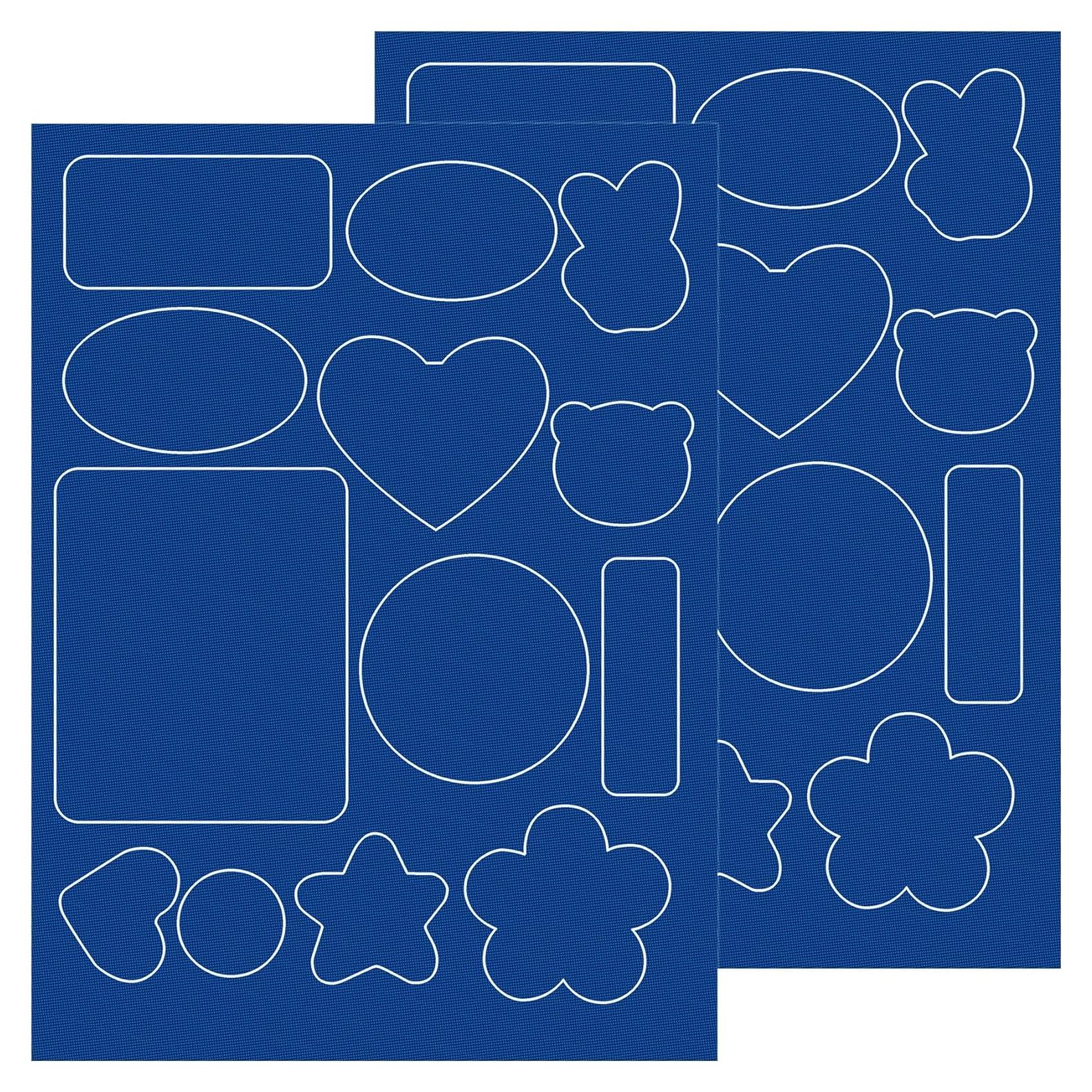 26 Parches de Reparación Autoadhesivos Pndeyo Nylon Azul