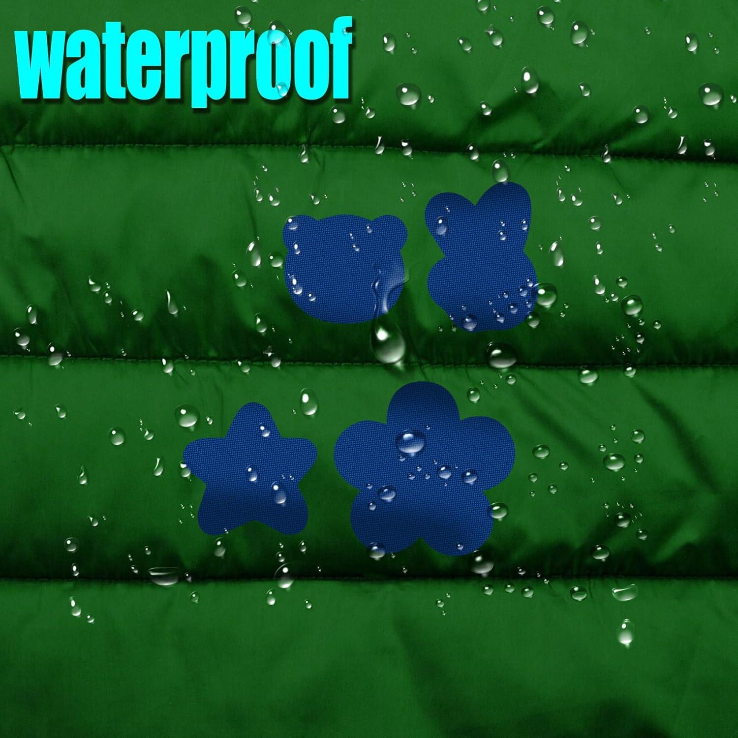 26 Parches de Reparación Autoadhesivos Pndeyo Nylon Azul