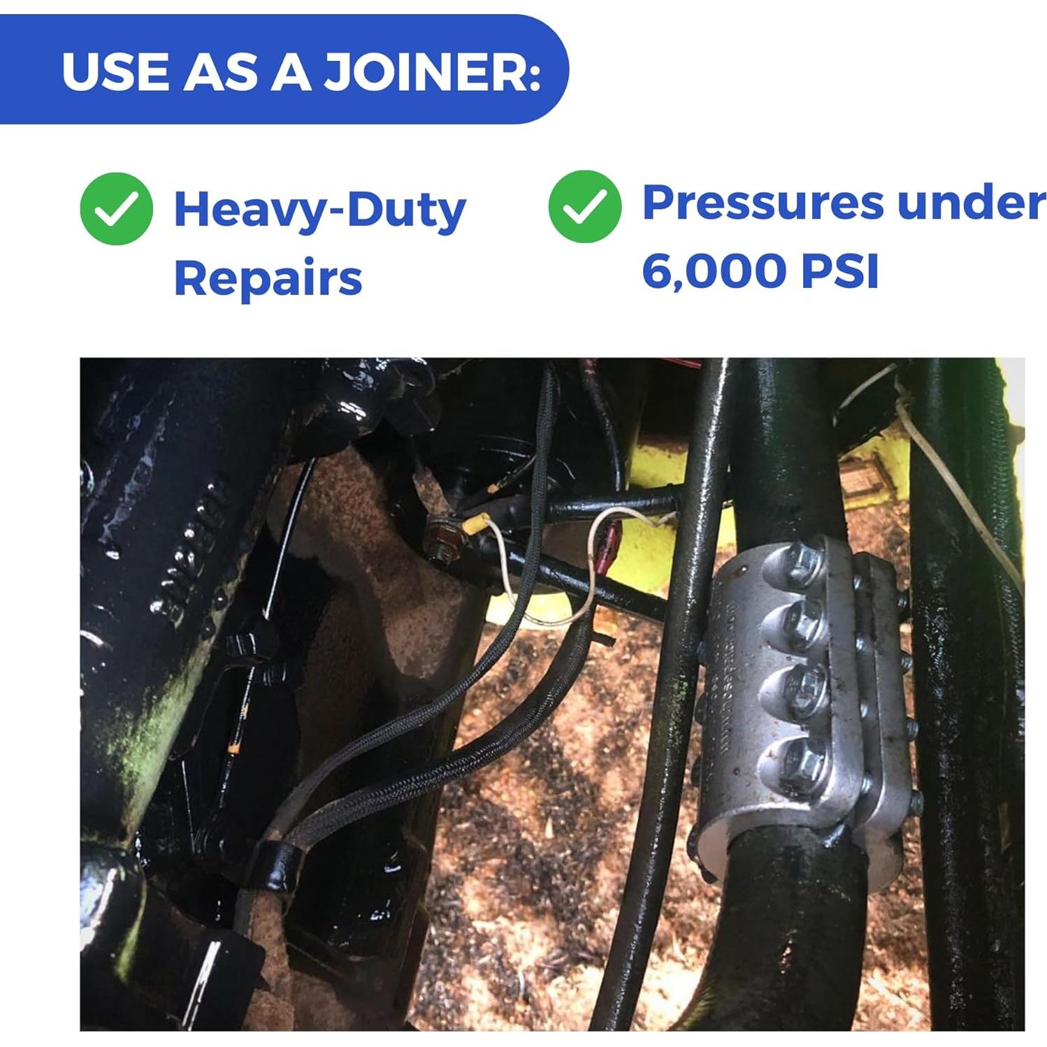 Abrazadera de Reparación de Manguera Hidráulica HosePatch 2.54 cm