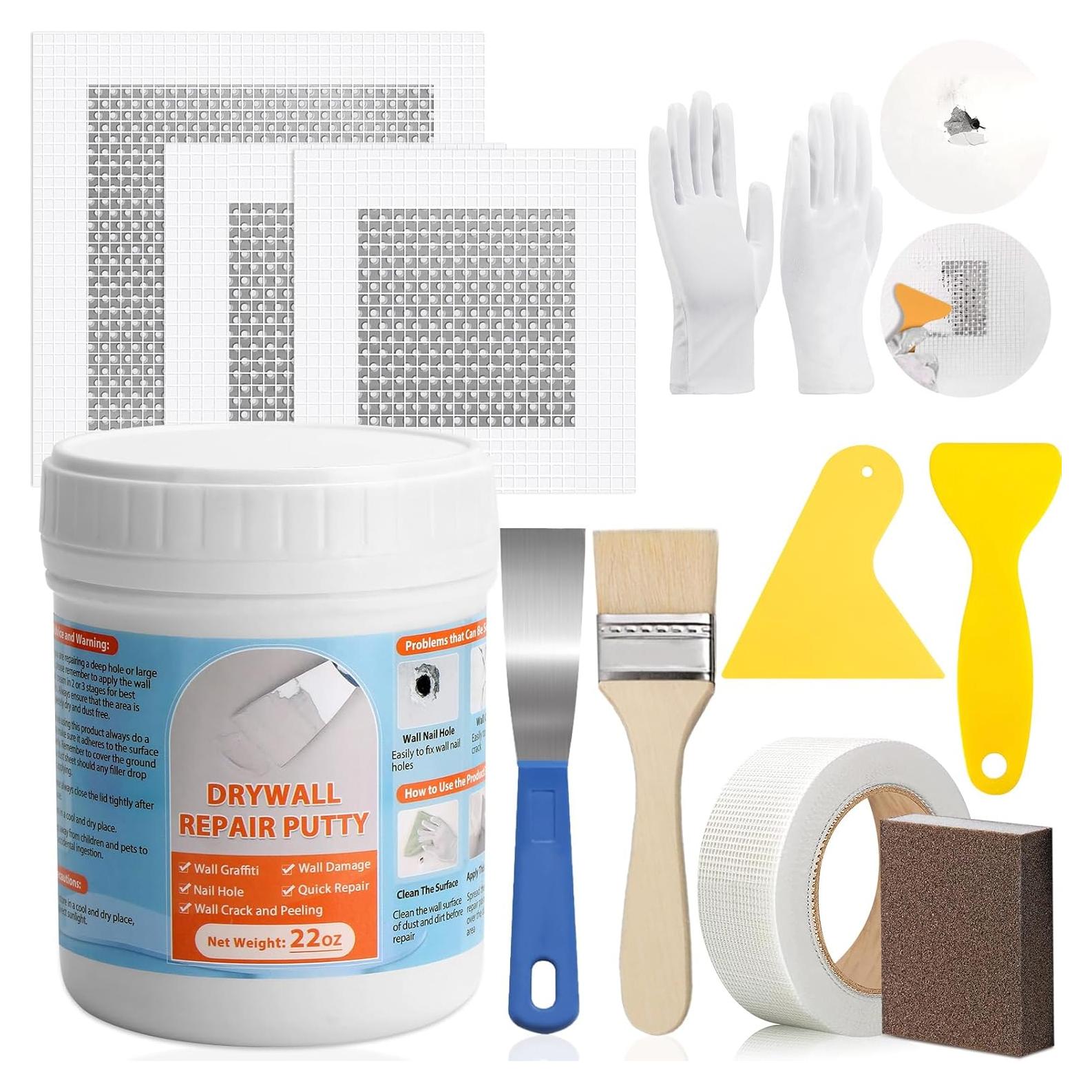 Kit de Reparación de Paredes Drywall LifeisLuck 22oz Masilla