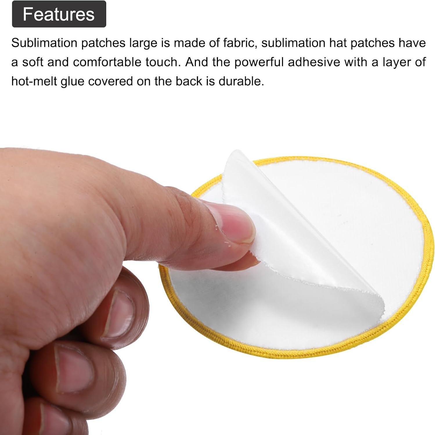 Parches de Sublimación MECCANIXITY 15pcs 7.5cm Redondos