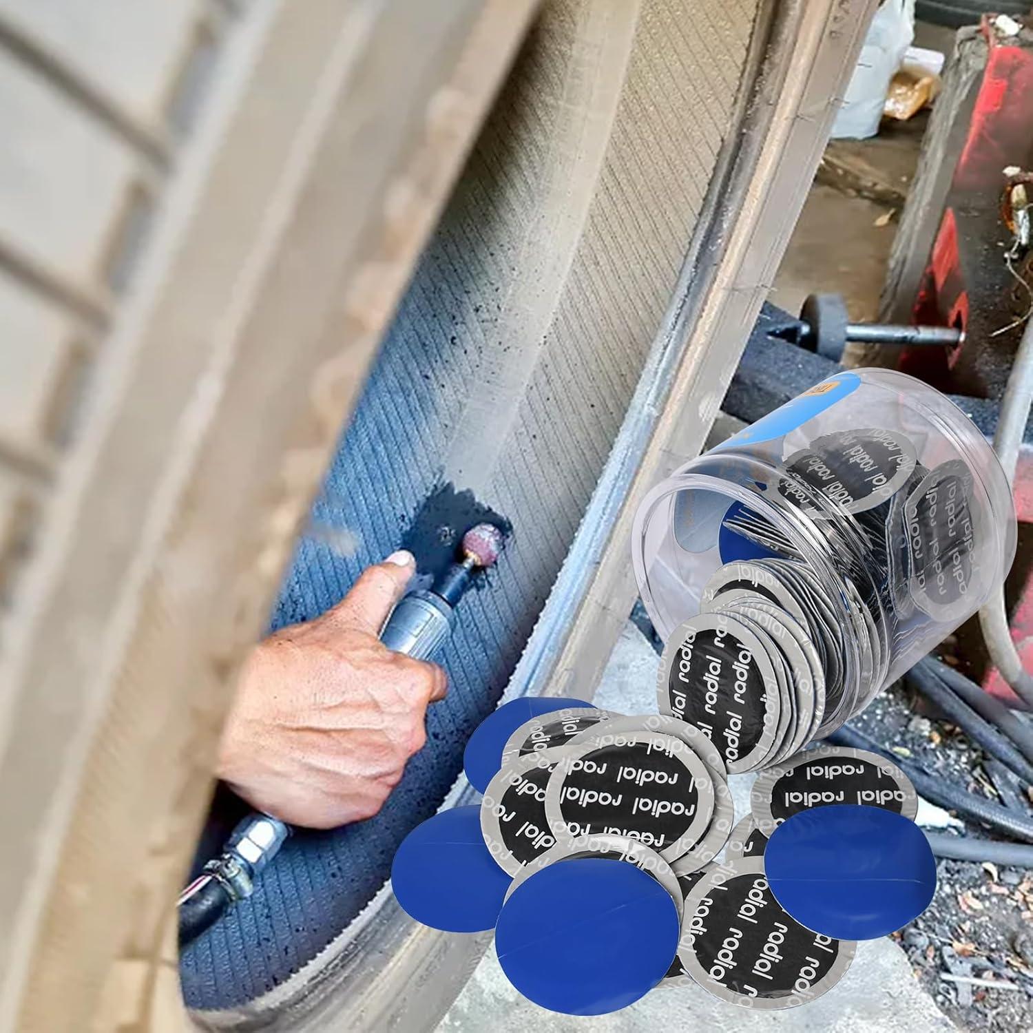 Parche de Reparación de Neumáticos WAONIQ 58mm - 80 Piezas