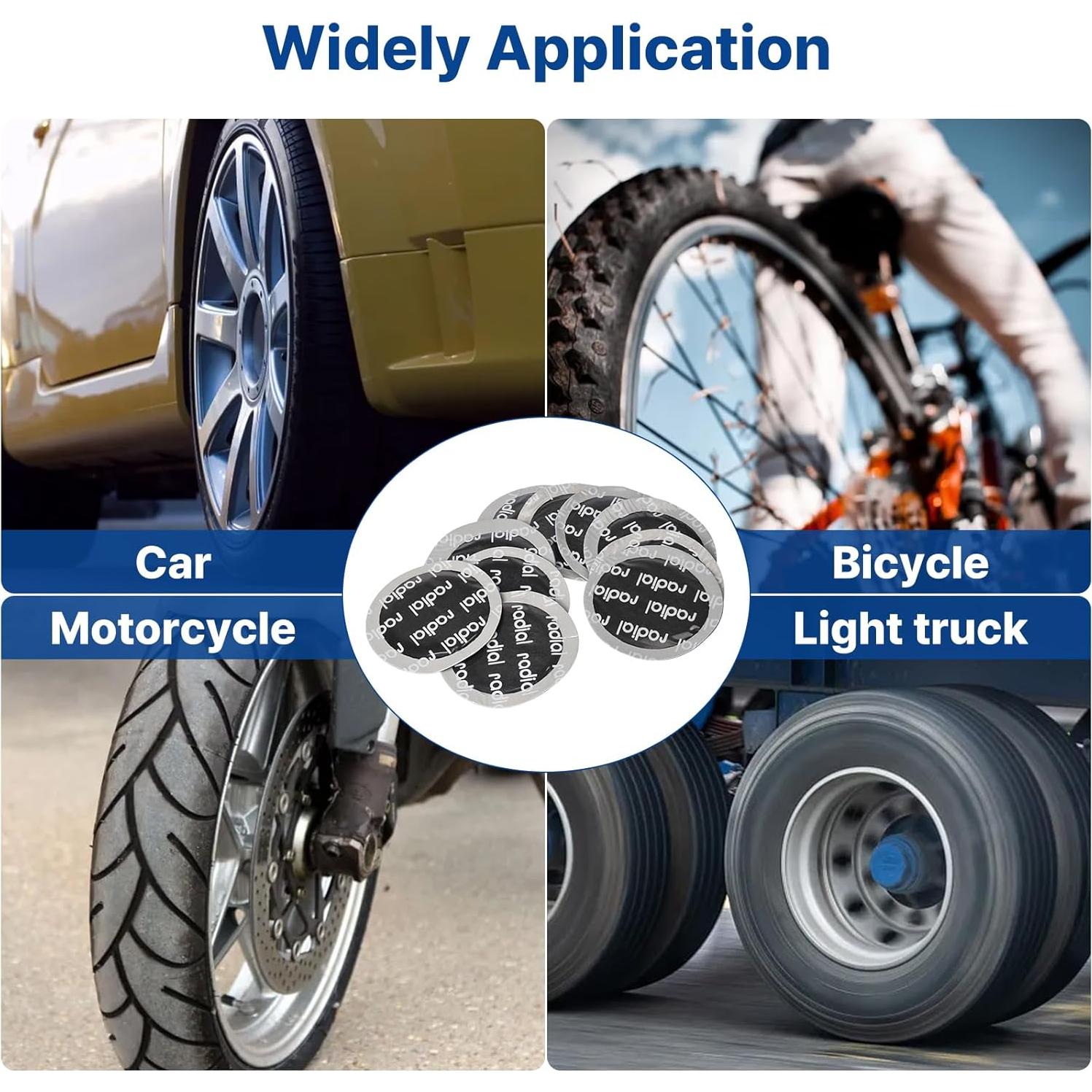 Parche de Reparación de Neumáticos WAONIQ 58mm - 80 Piezas
