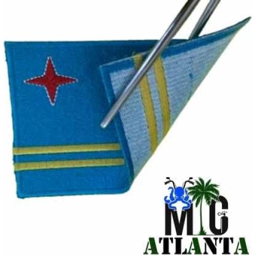 Parche Bordado Bandera de Aruba MIG Atlanta 6.35x3.81cm