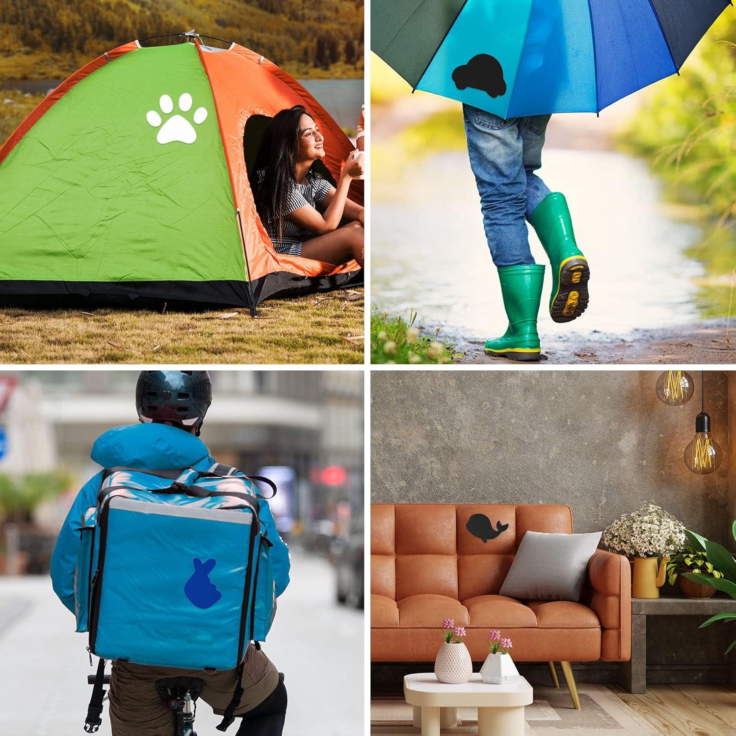 Parche de Reparación OIIKI 3 Hojas Autoadhesivo Nailon