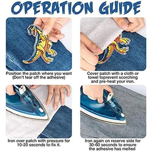 15 Parches Bordados de Dinosaurios Stardo 9.7x9.9 cm