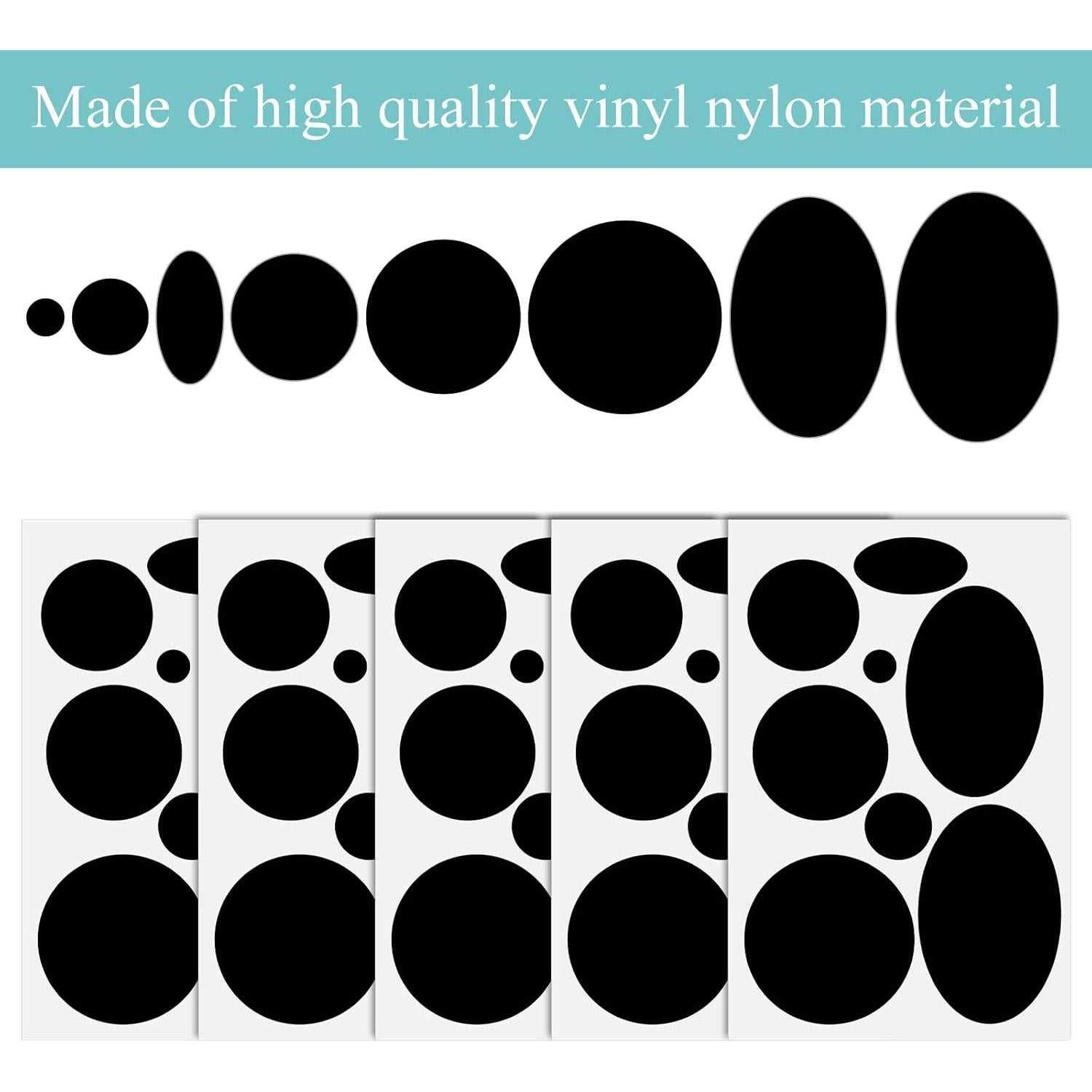 Kit de Parches Reparadores de Nylon Negro Salbsever - 40 Piezas