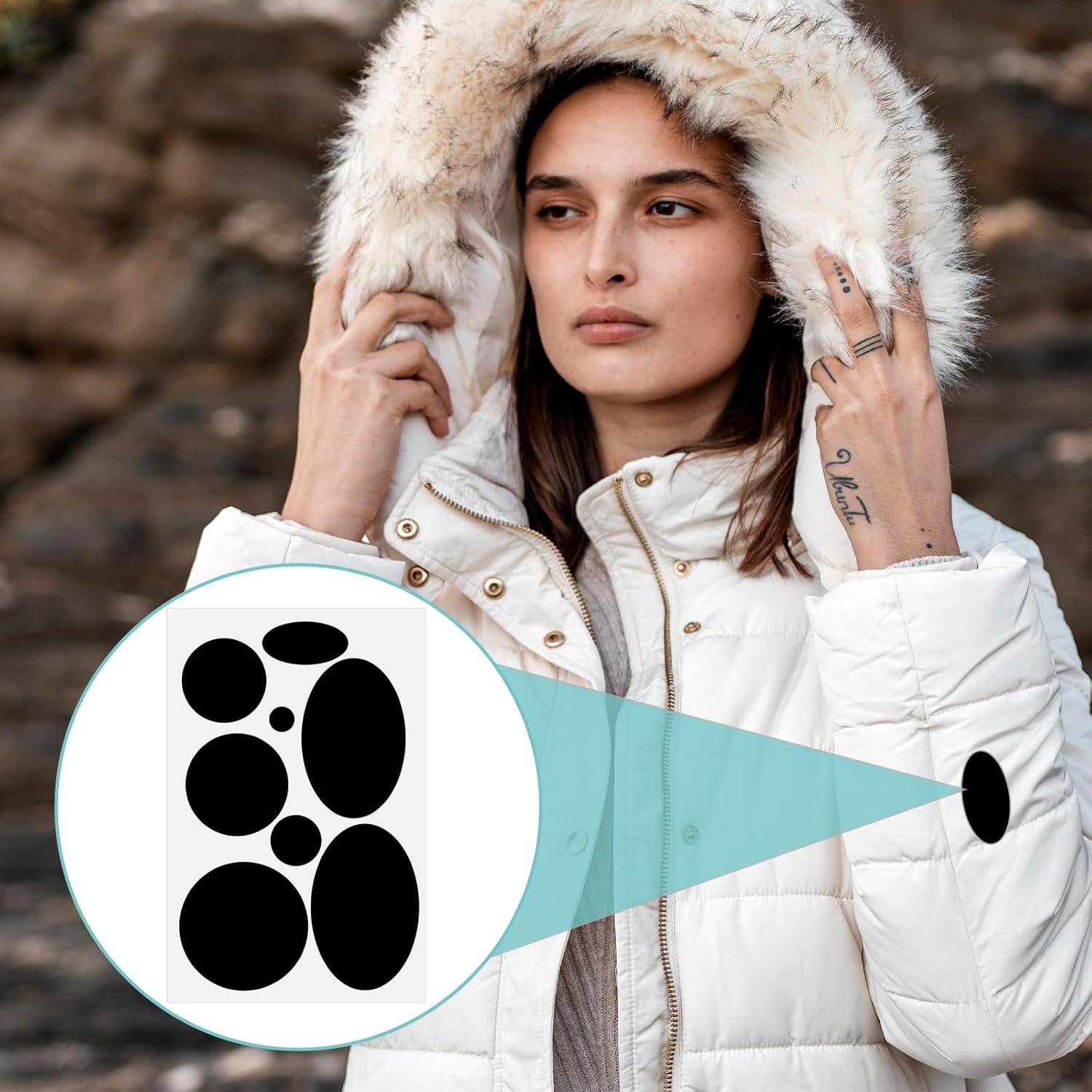 Kit de Parches Reparadores de Nylon Negro Salbsever - 40 Piezas