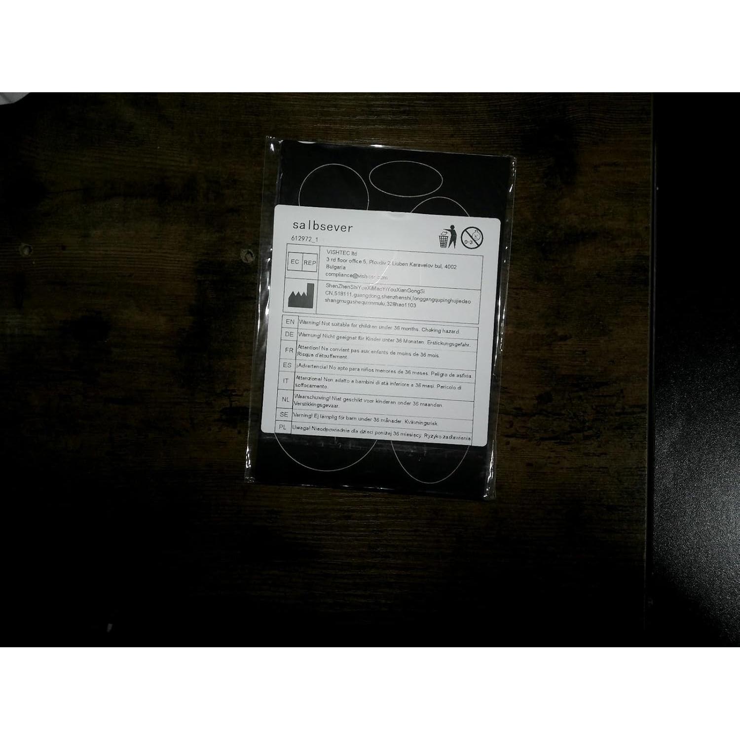 Kit de Parches Reparadores de Nylon Negro Salbsever - 40 Piezas