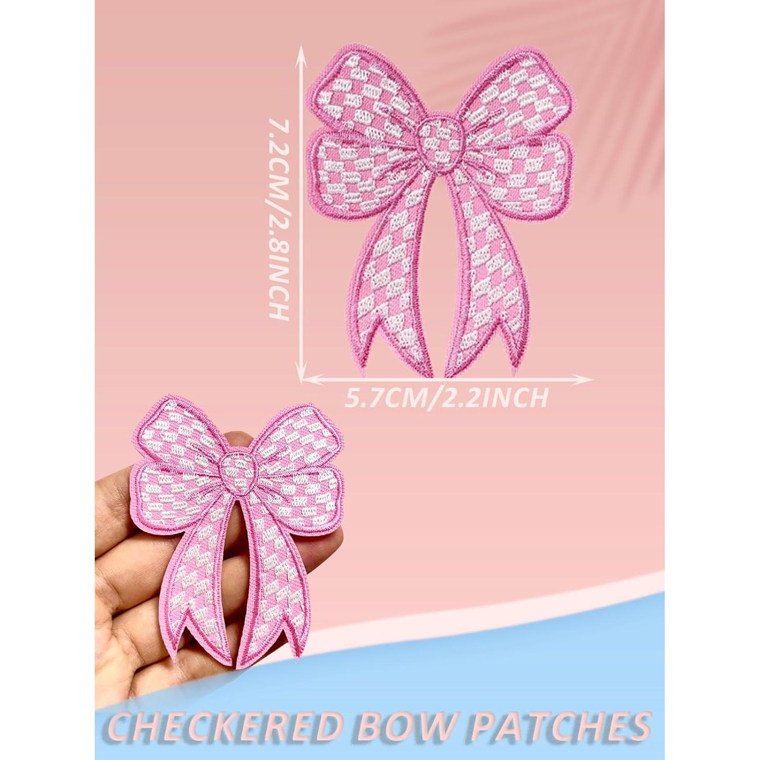 Paquete de 9 Parches de Lazo Coquette MSCFTFB Rosa