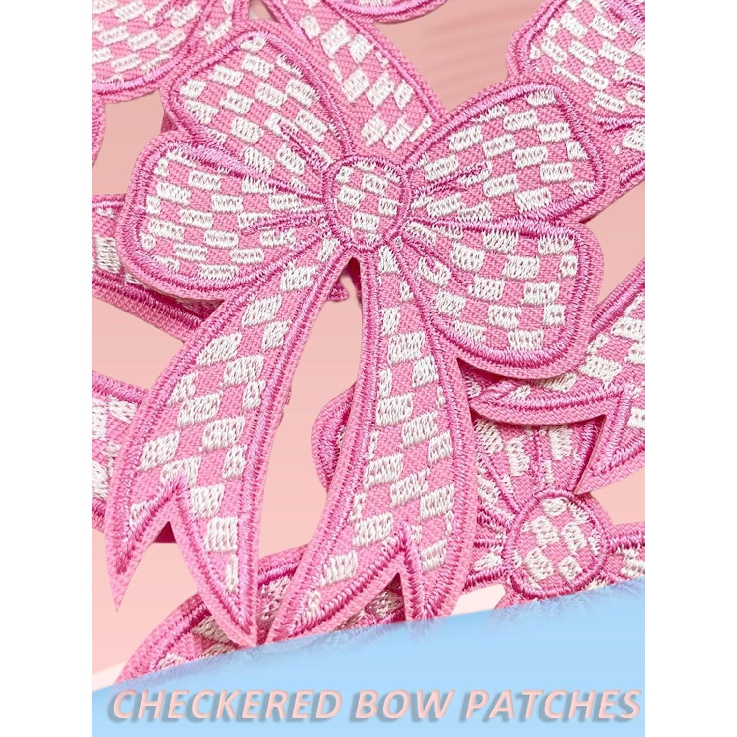 Paquete de 9 Parches de Lazo Coquette MSCFTFB Rosa