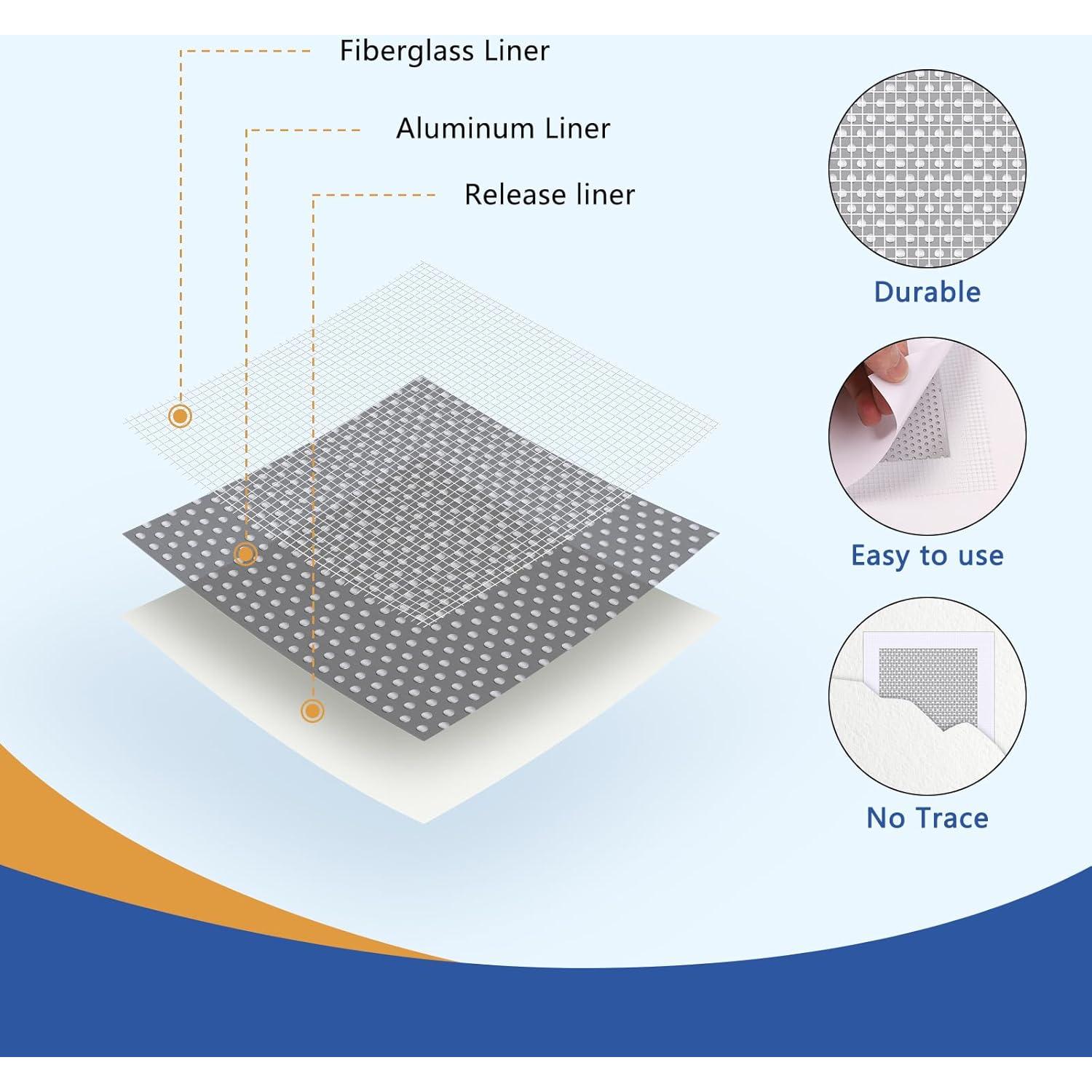 Kit de Reparación de Dry Wall BENBUWN 8 Piezas Autoadhesivas