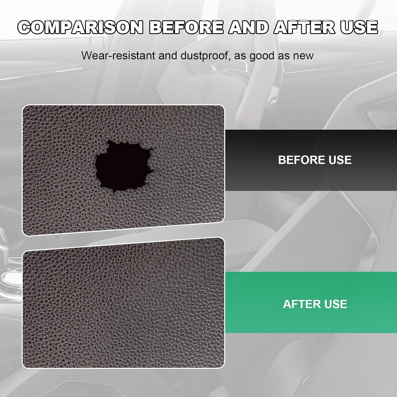 Kit de Reparación de Cuero FSTURIOS 2 Piezas 10x20 cm Gris