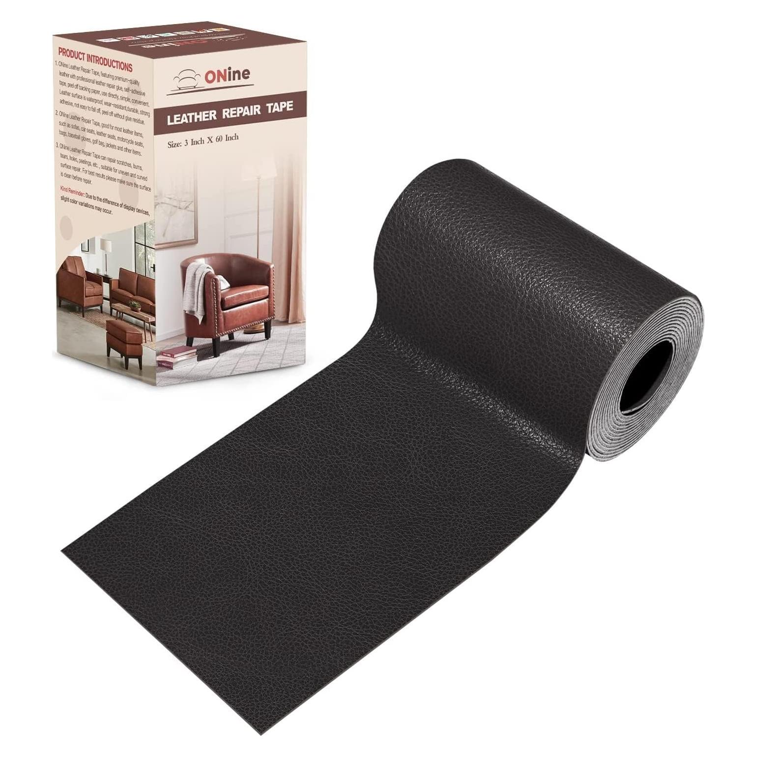 Parche de Reparación de Cuero ONine 7.62x152.4 cm Gris Oscuro