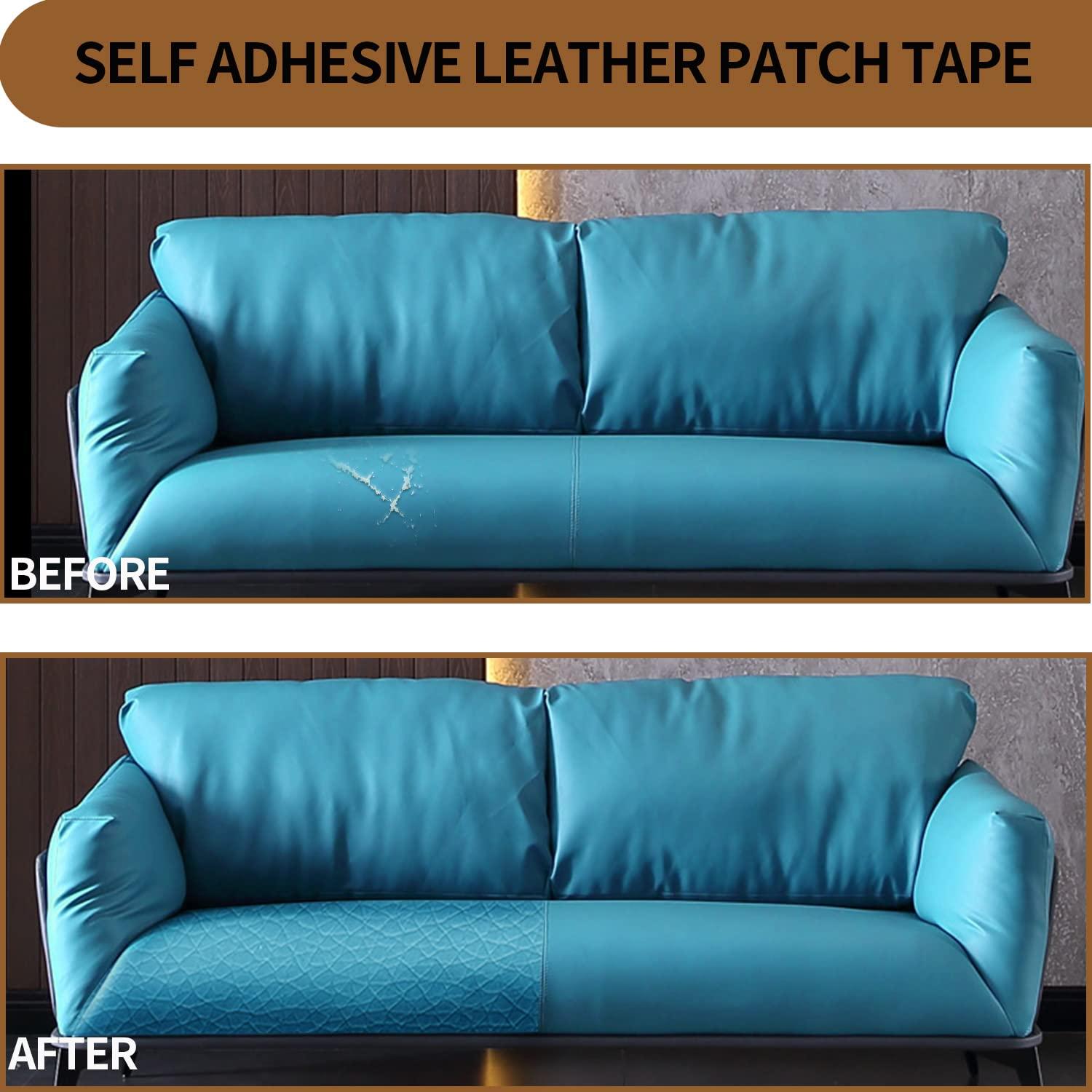 Cinta de Reparación de Cuero Aglzyoply 45x200 cm Azul Cielo