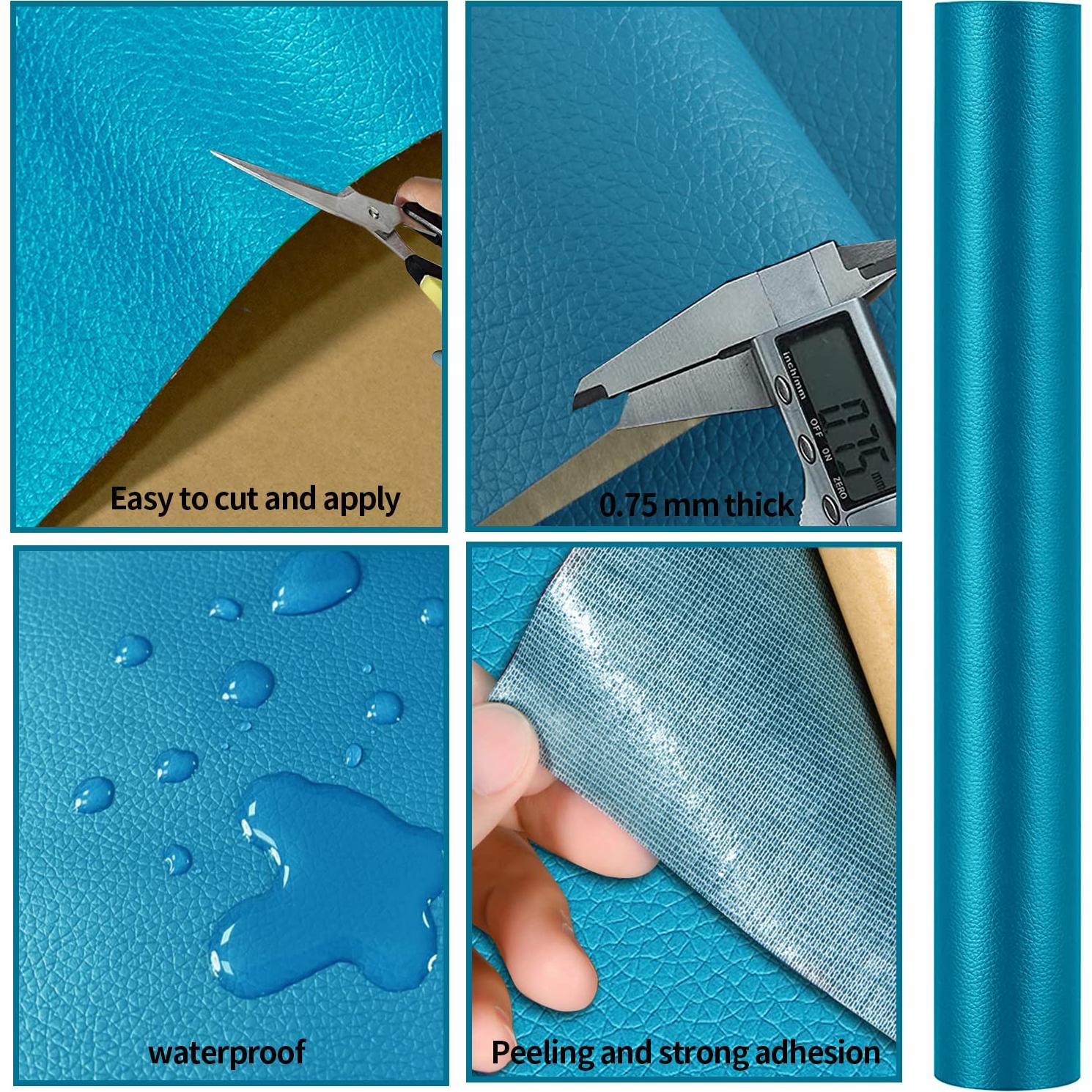 Cinta de Reparación de Cuero Aglzyoply 45x200 cm Azul Cielo