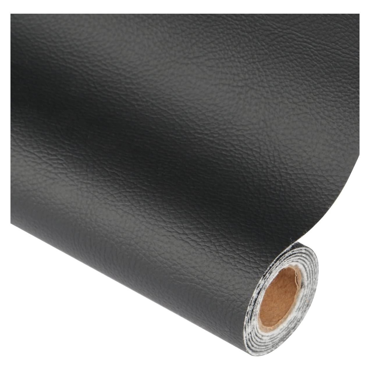 Parche de Reparación de Cuero Autoadhesivo CHENGZHG Negro 44cm x 2m