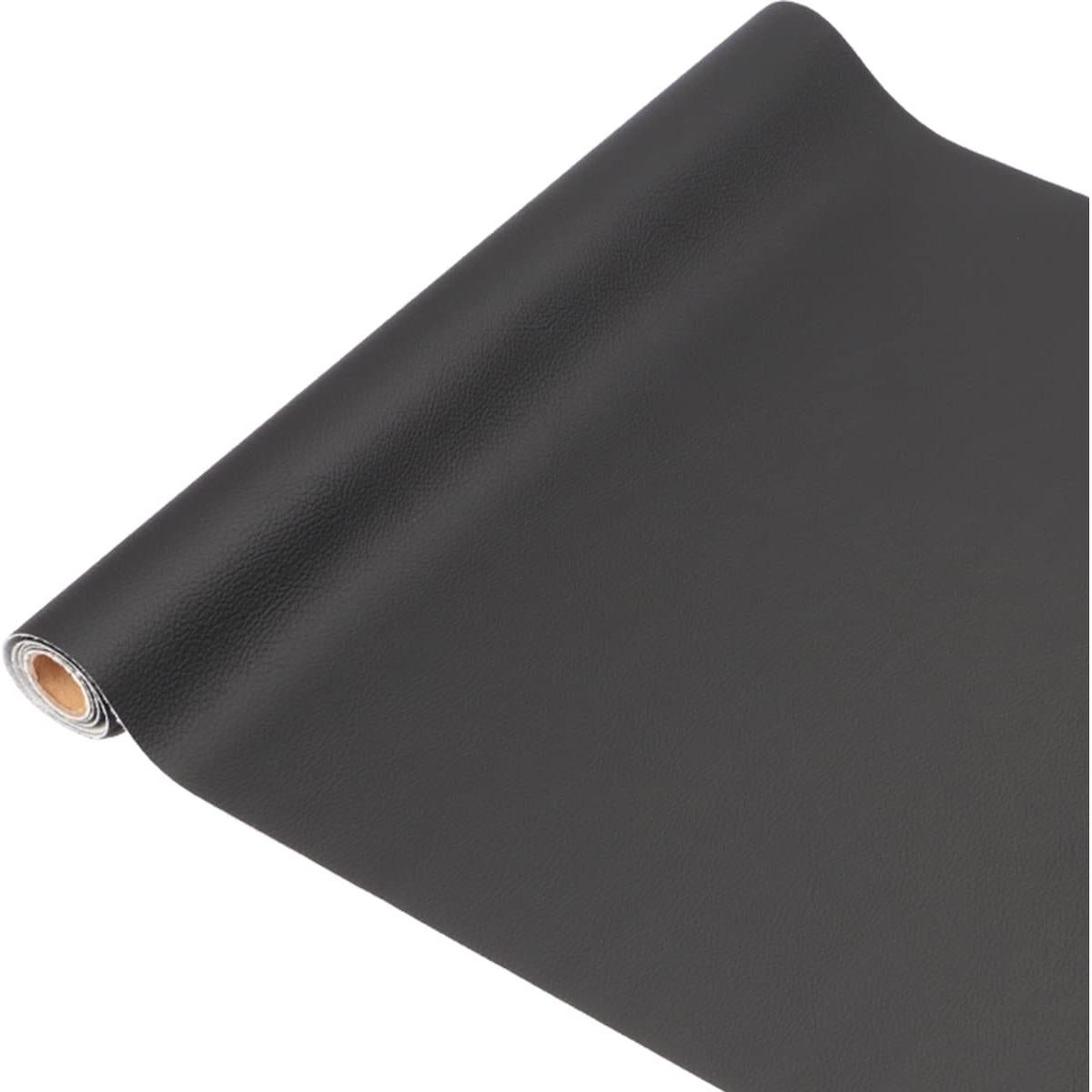 Parche de Reparación de Cuero Autoadhesivo CHENGZHG Negro 44cm x 2m