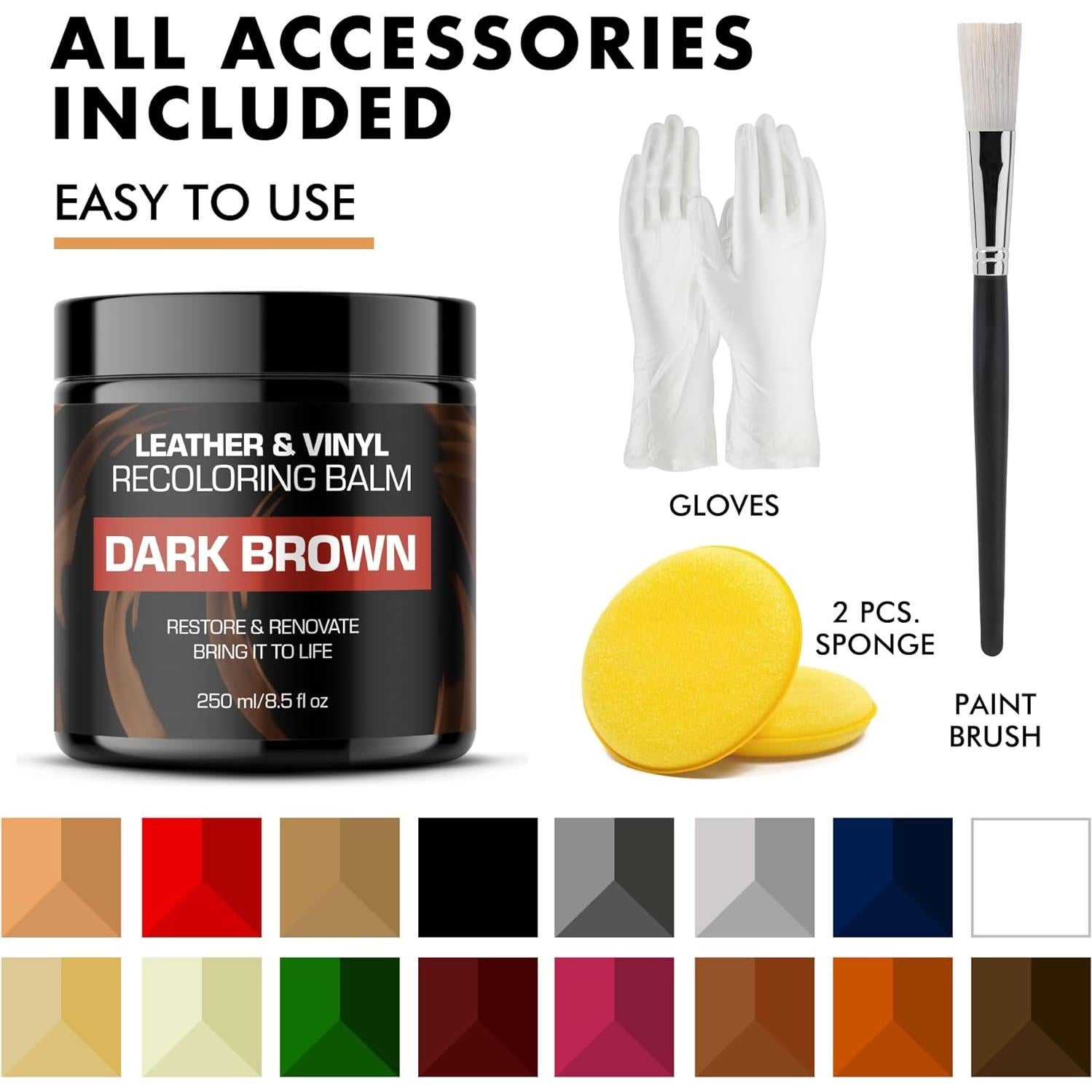 Bálsamo para Recoloración de Cuero FORTIVO - Restaurador 240g