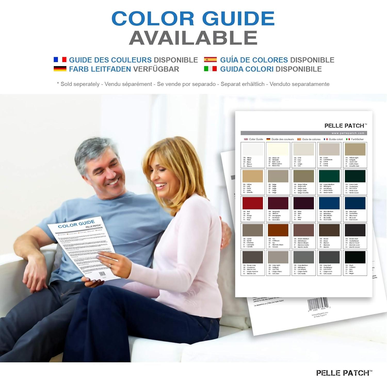 Pelle Patch - Parche Reparador de Cuero 28x41 cm - Color Crema