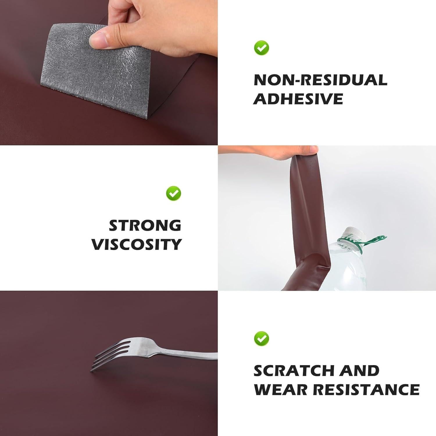 Kit de Reparación de Cuero Zinkooat 9.9x200.7 cm Marrón Oscuro