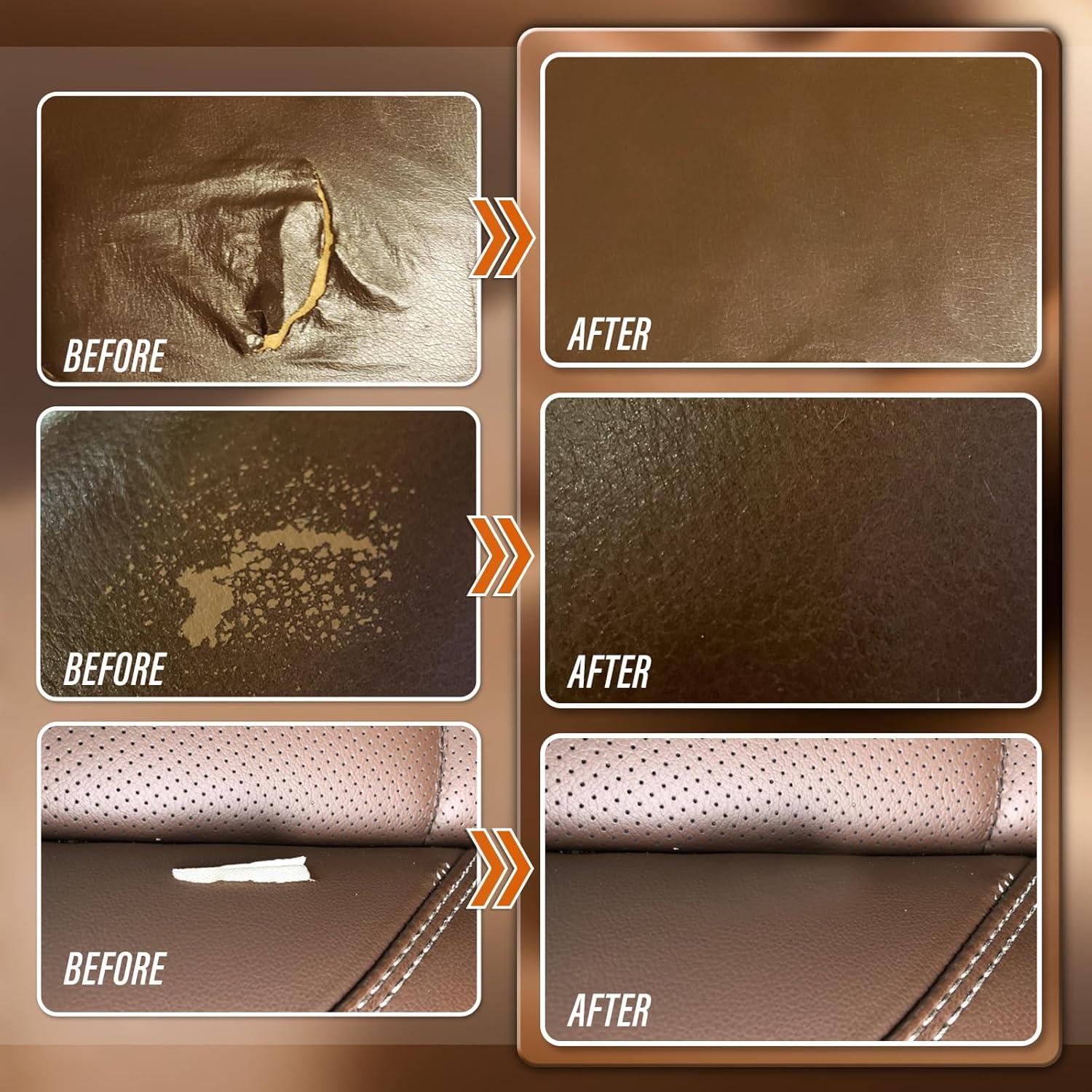 Kit de Reparación de Cuero KIKYO Marrón - 5 Colores Mezclables