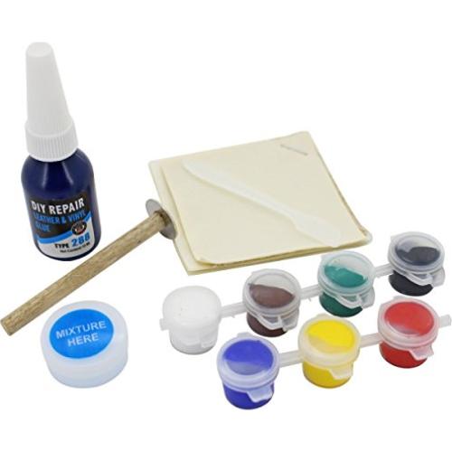 Kit de Reparación de Cuero y Vinilo Visbella - 7 Compuestos y Adhesivo