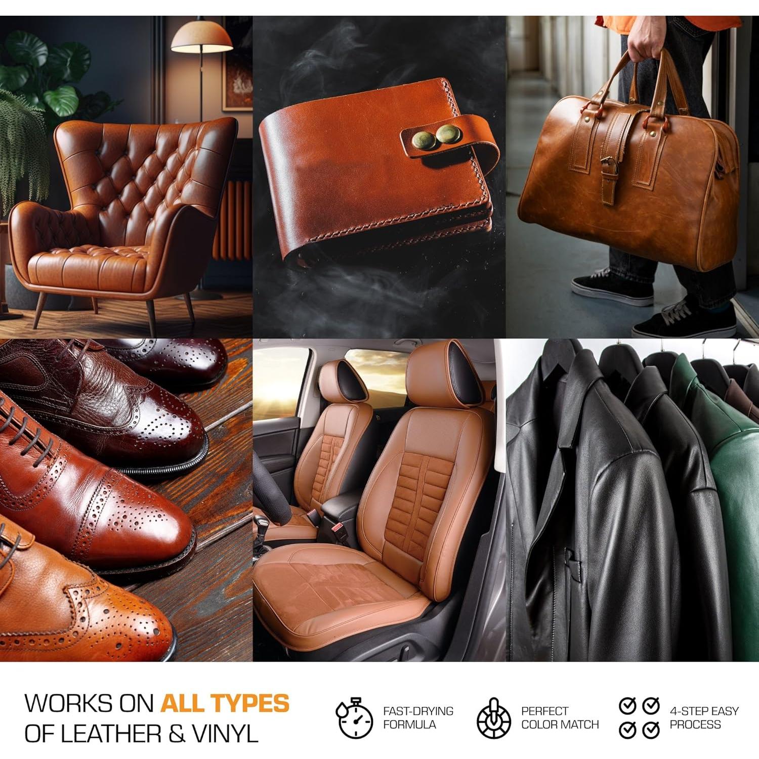 Kit de Reparación de Cuero y Vinilo Fortivo 288g - Restaurador Rápido