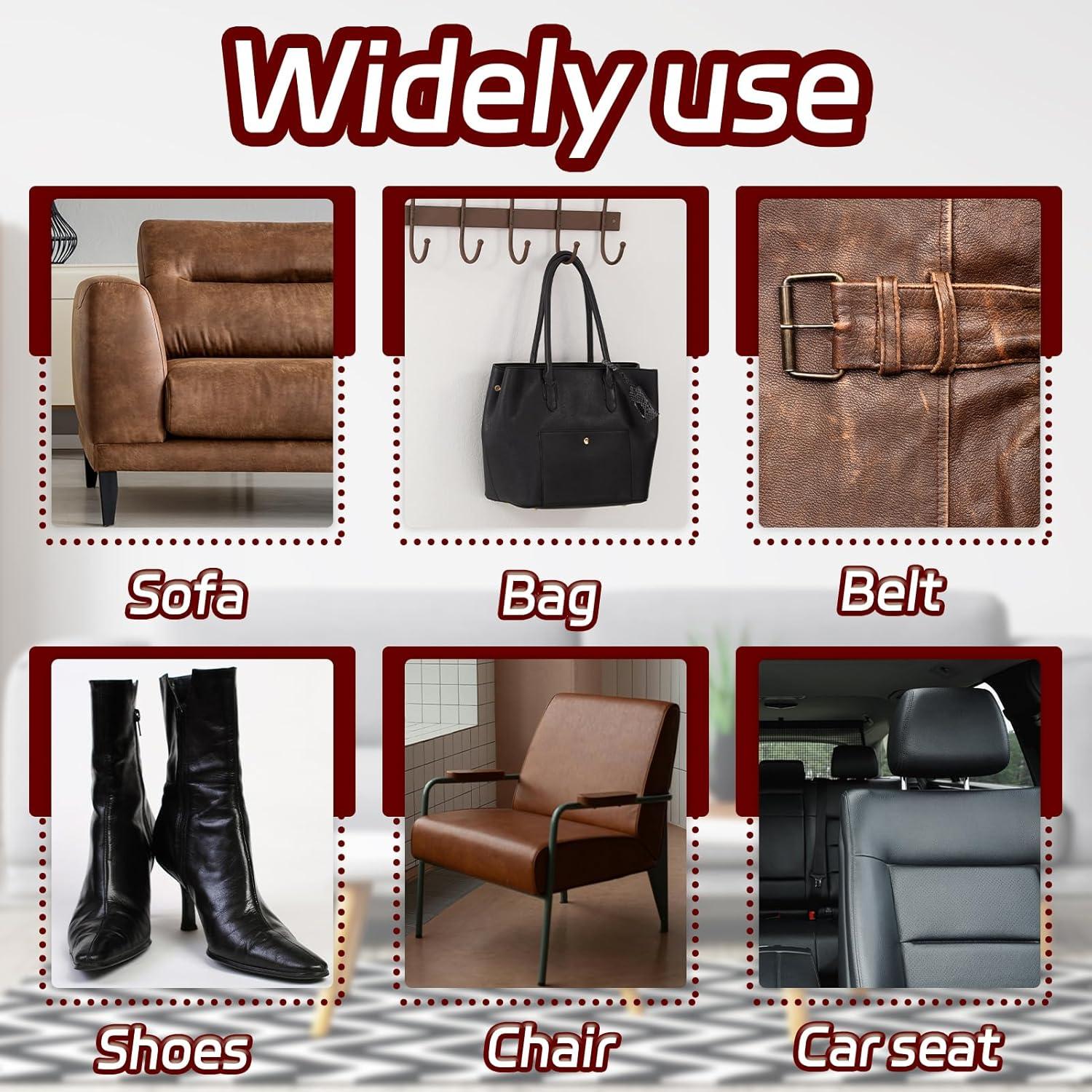 Parche de Reparación de Cuero Autoadhesivo Quninet 40x150 cm Azul