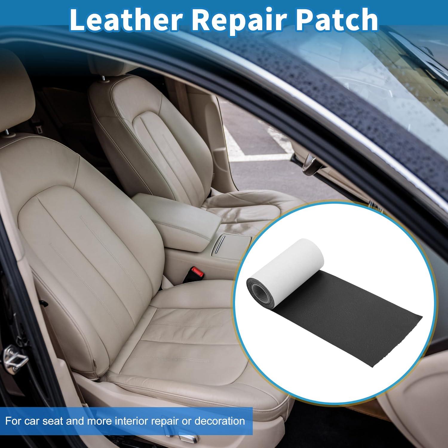 Parche de Reparación de Cuero Autoadhesivo A ABSOPRO 8x152cm Negro