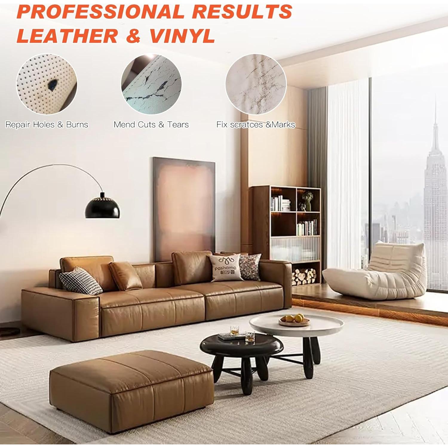 Relleno de Cuero Grpoche 127g para Reparar Agujeros y Rayones