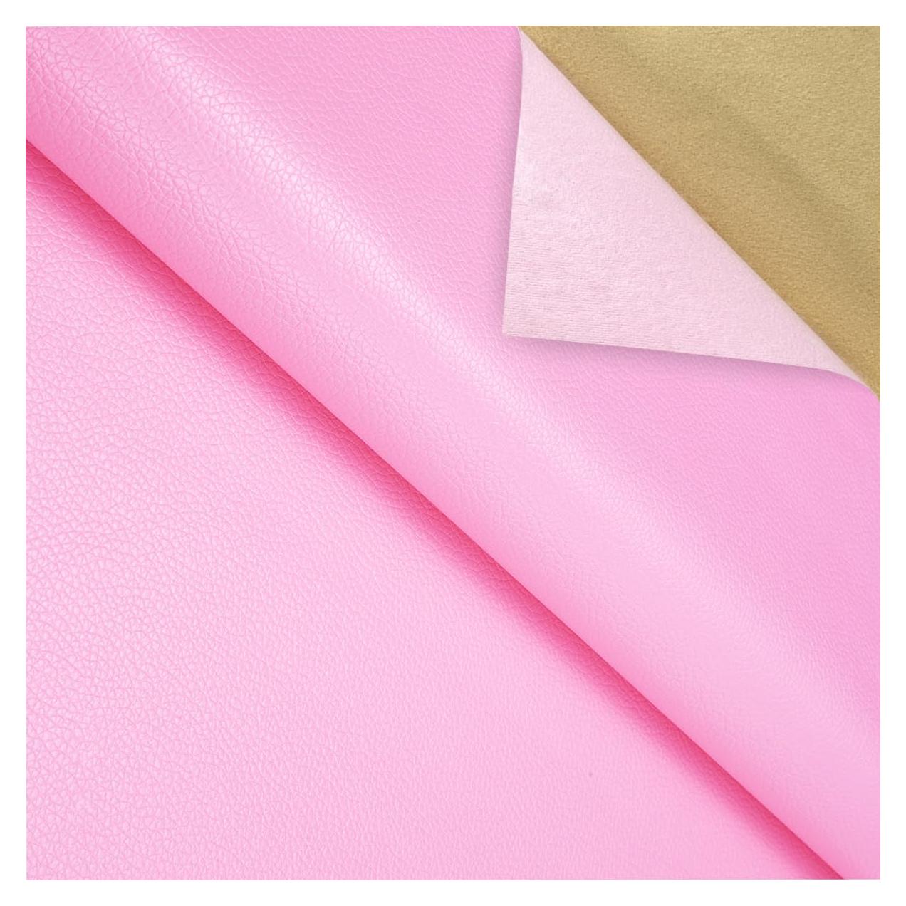 Parche de reparación de cuero autoadhesivo Aglzyoply 45x200 cm rosa