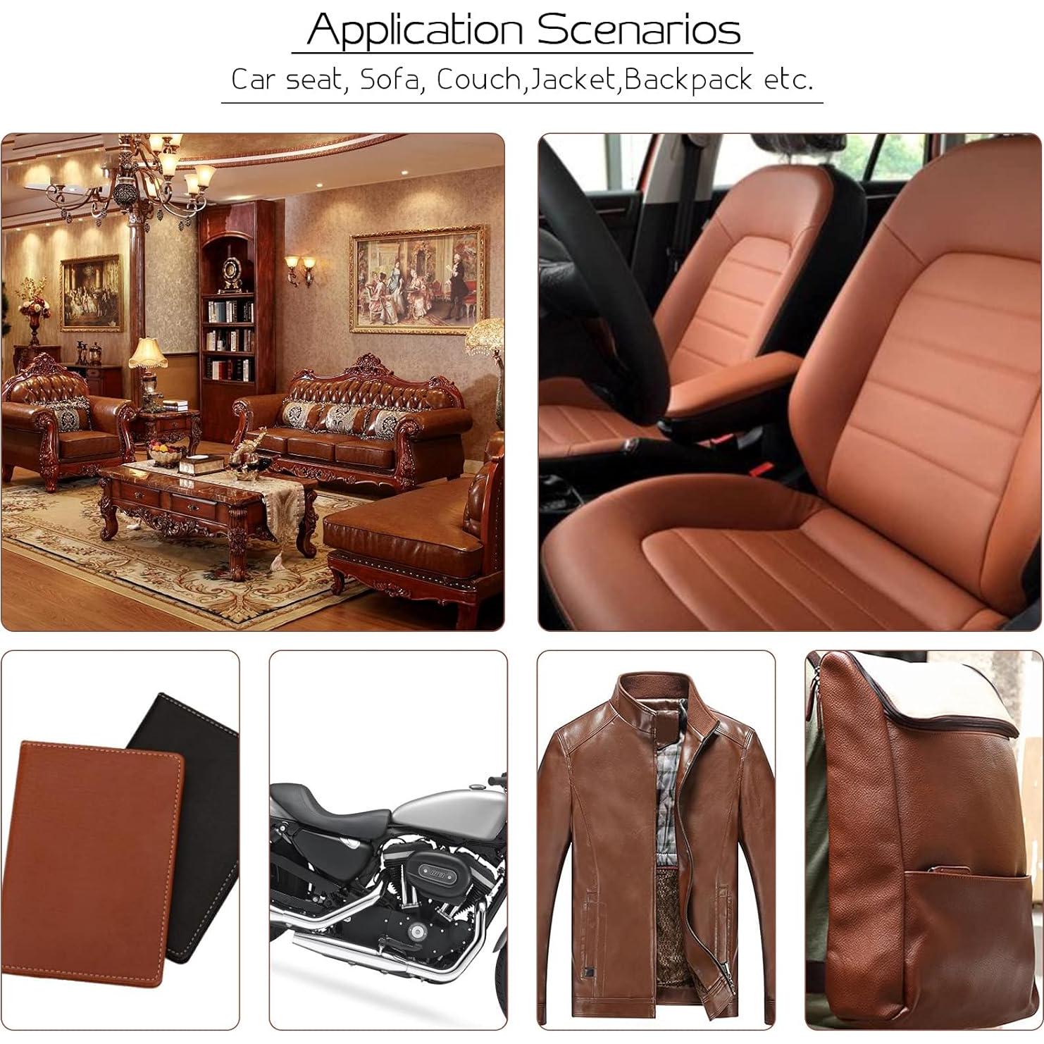 Parche de Reparación de Cuero Autoadhesivo BONAIER 43x200 cm